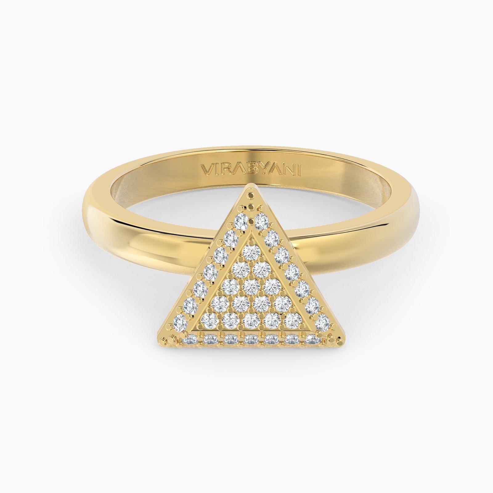 Triangle Shaped AMoré Pavé Ring With 0.45ct. Diamonds