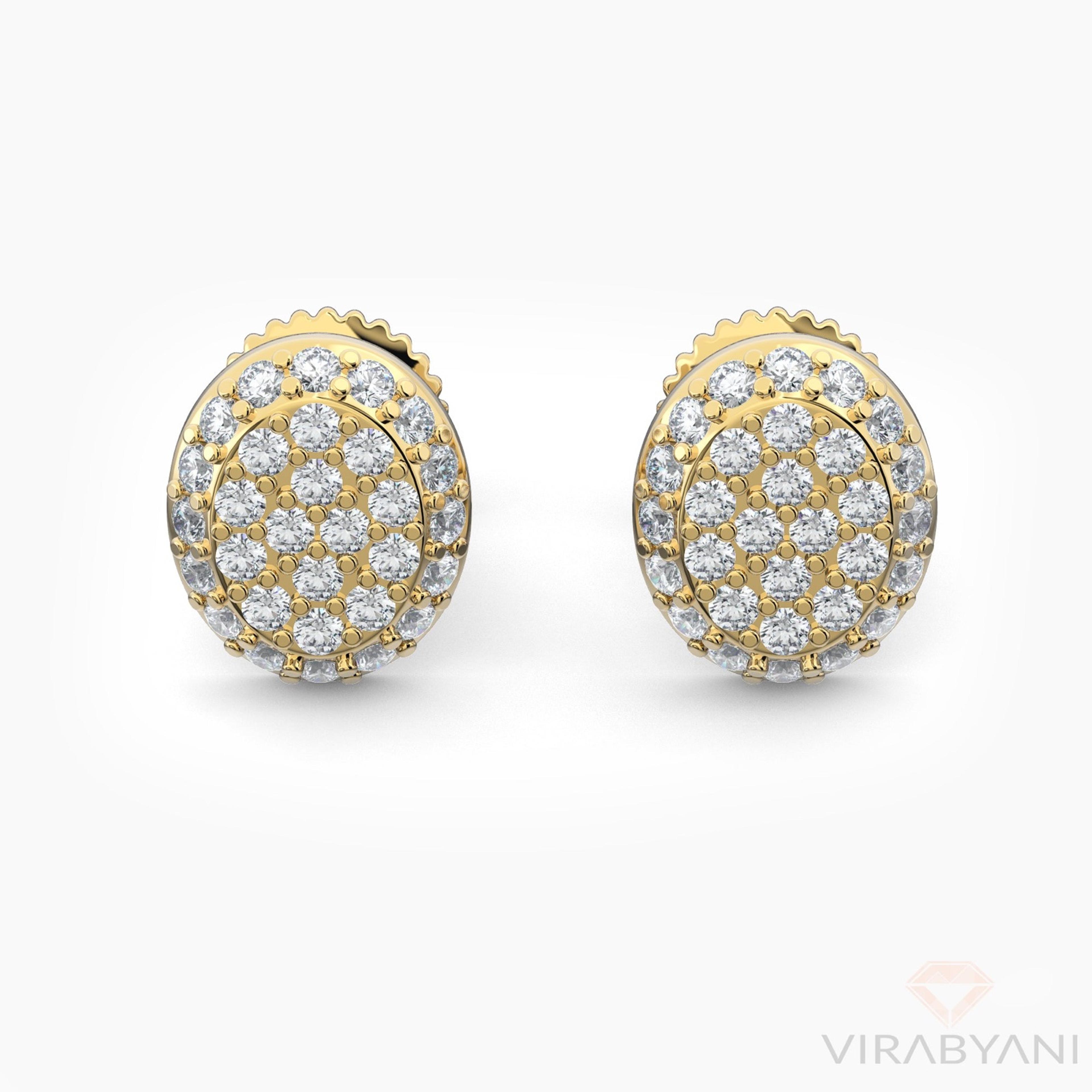 Oval Shaped AMoré Pavé Stud Earrings With 0.50 ct. Diamonds