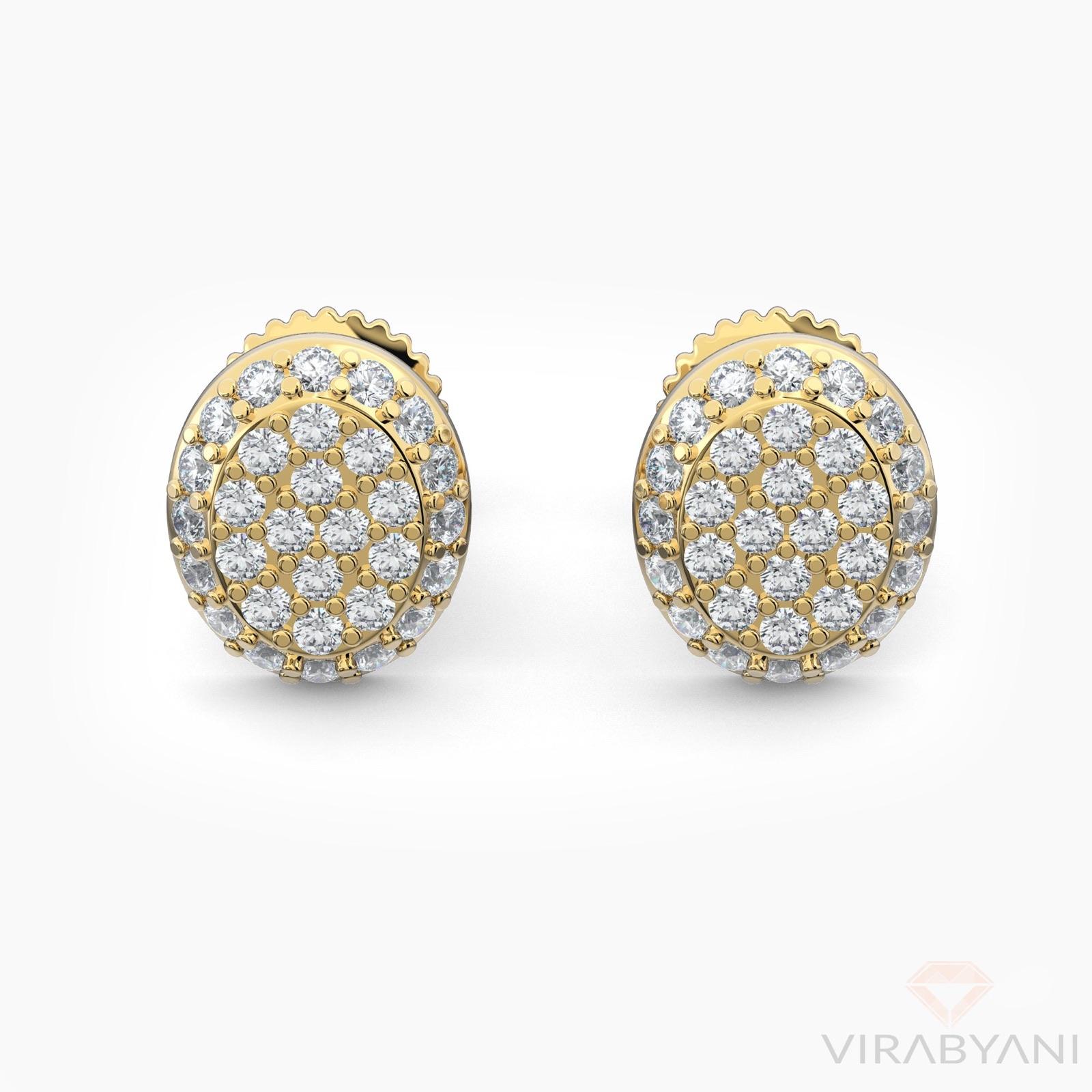 Oval Shaped AMoré Pavé Stud Earrings With 0.50 ct. Diamonds