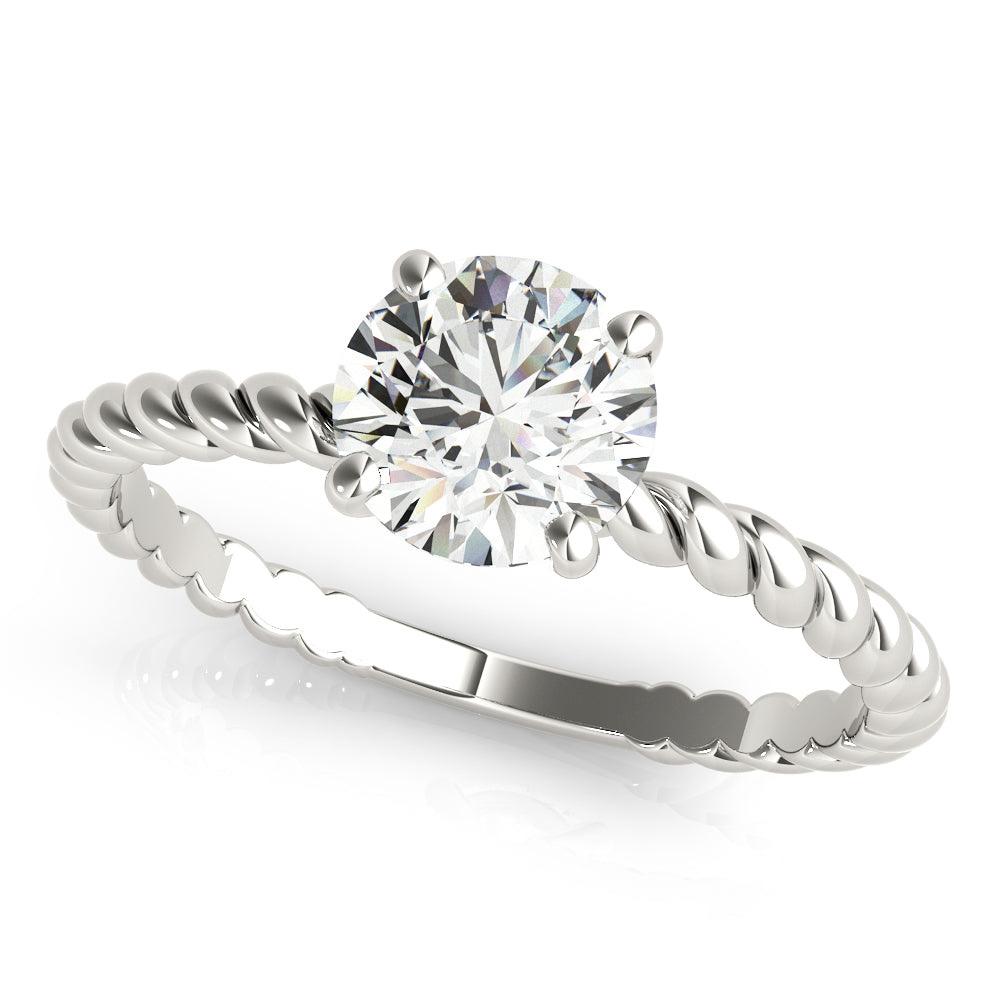 Eleanor Round Lab Grown Diamond Solitaire Engagement Ring IGI Certified