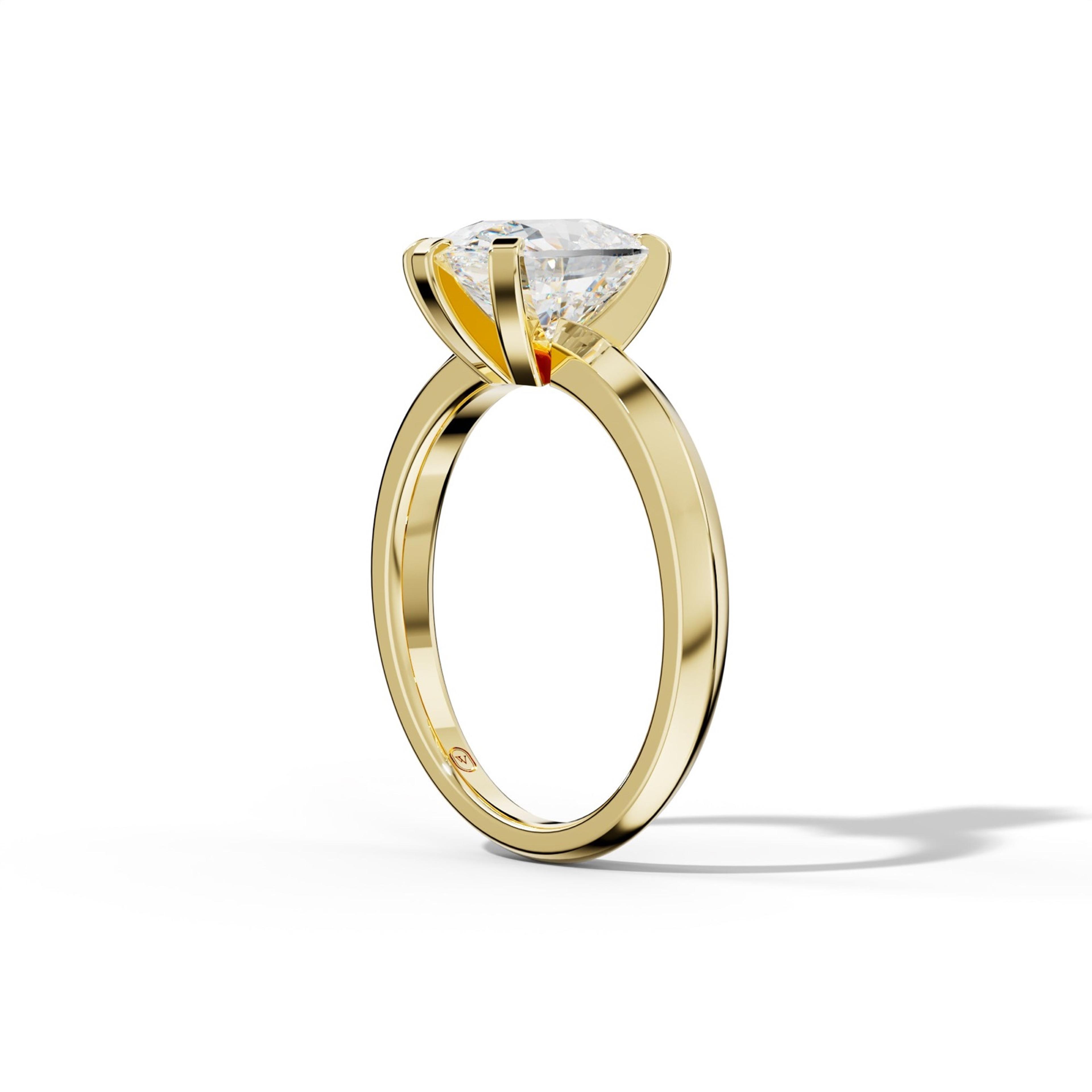 Lina Elongated Cushion Diamond  Engagement Ring