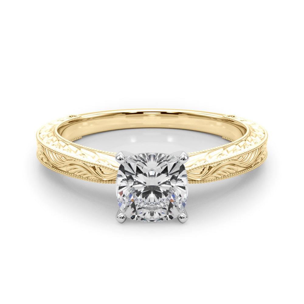 Victoria Cushion Diamond Solitaire Engagement Ring