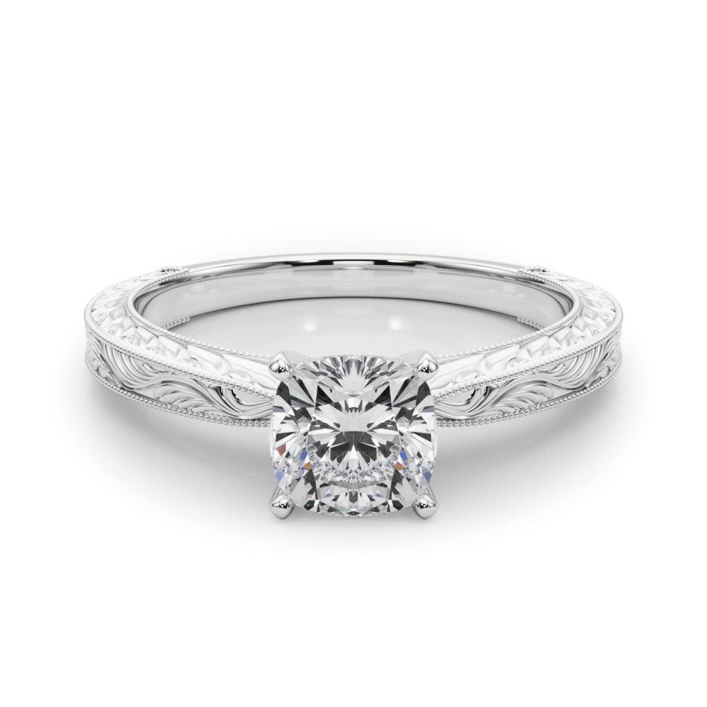 Victoria Cushion Diamond Solitaire Engagement Ring