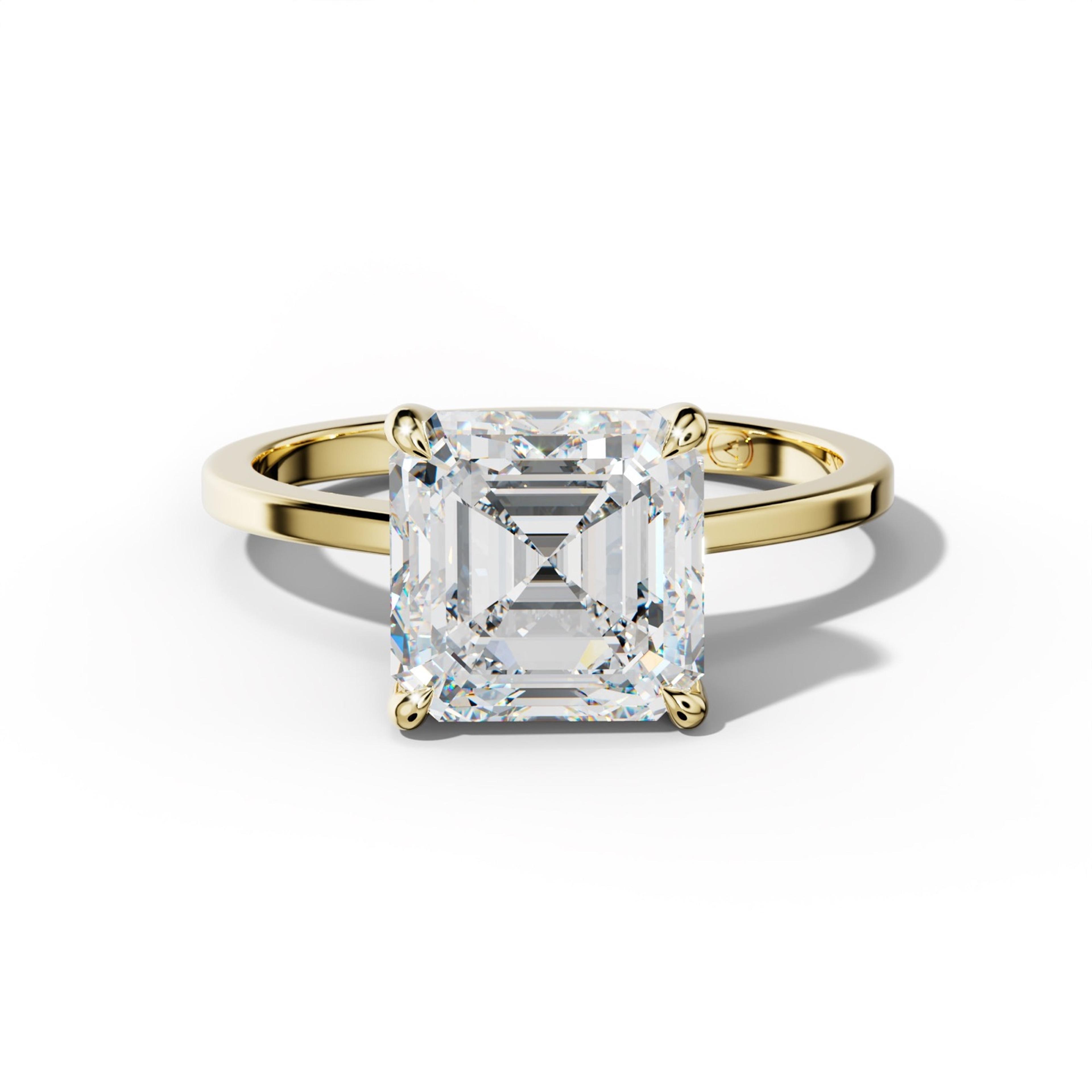 Camila Asscher Cut  Engagement Ring