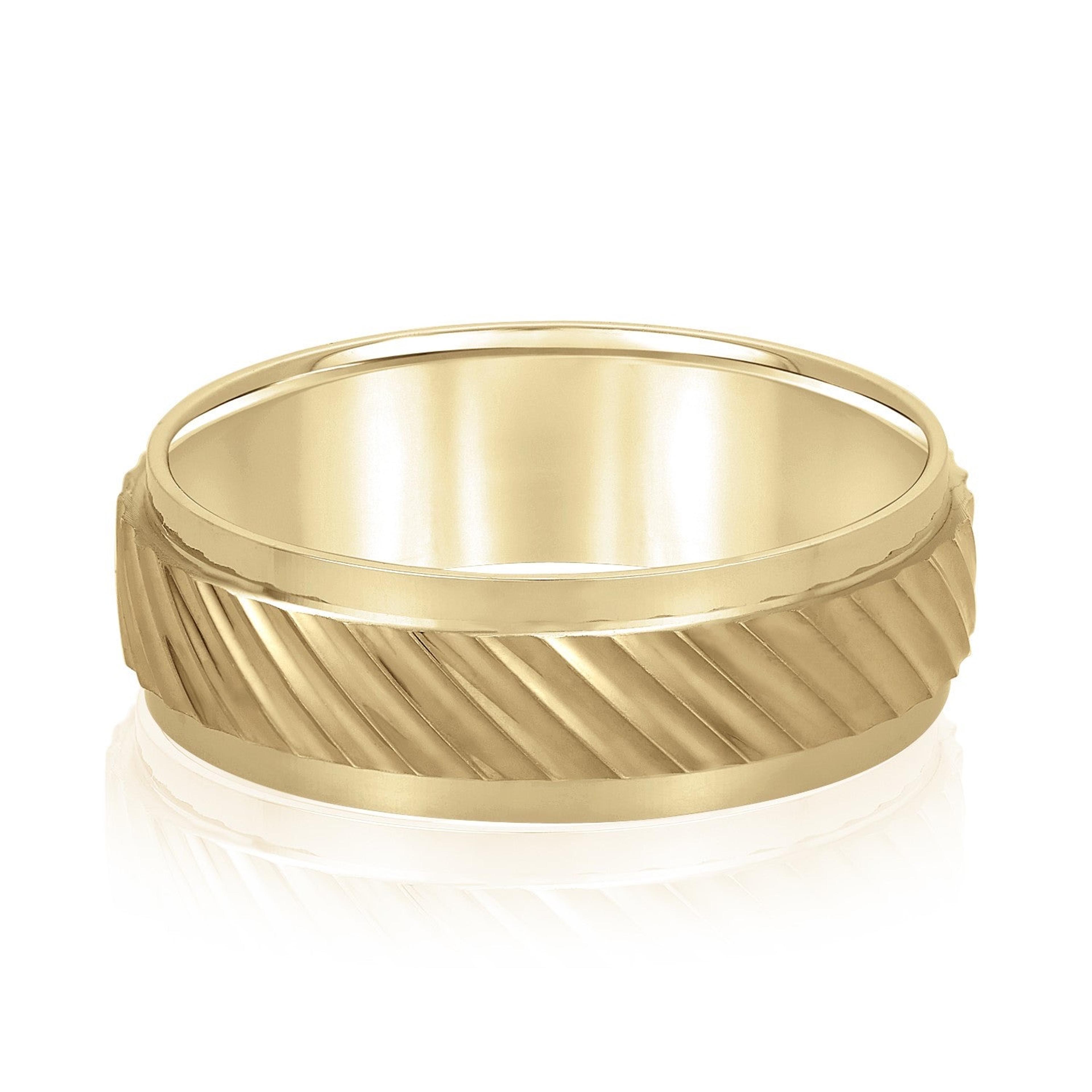 Slanting Lines Pattern Men's Band