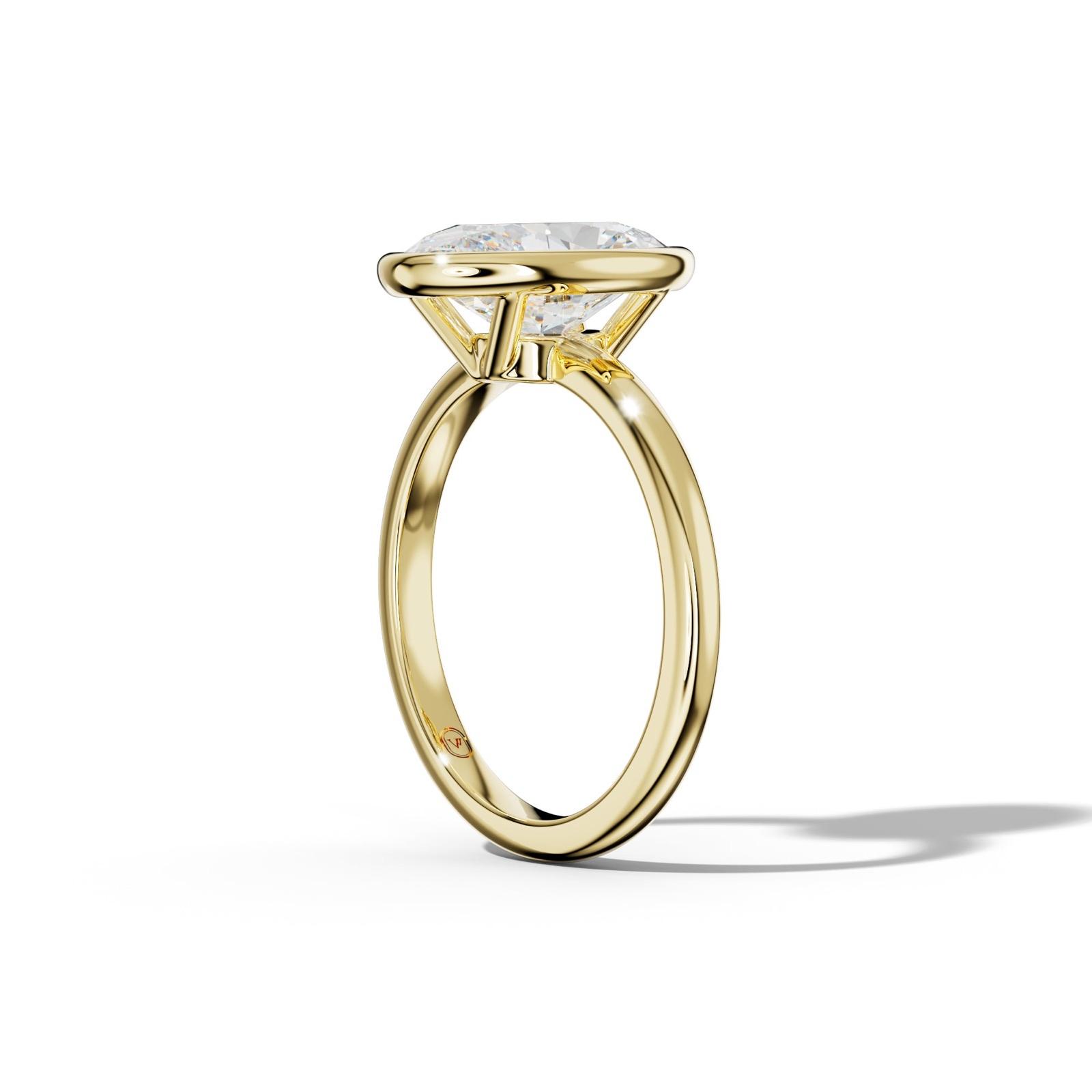 Malaya Oval Diamond Engagement Ring