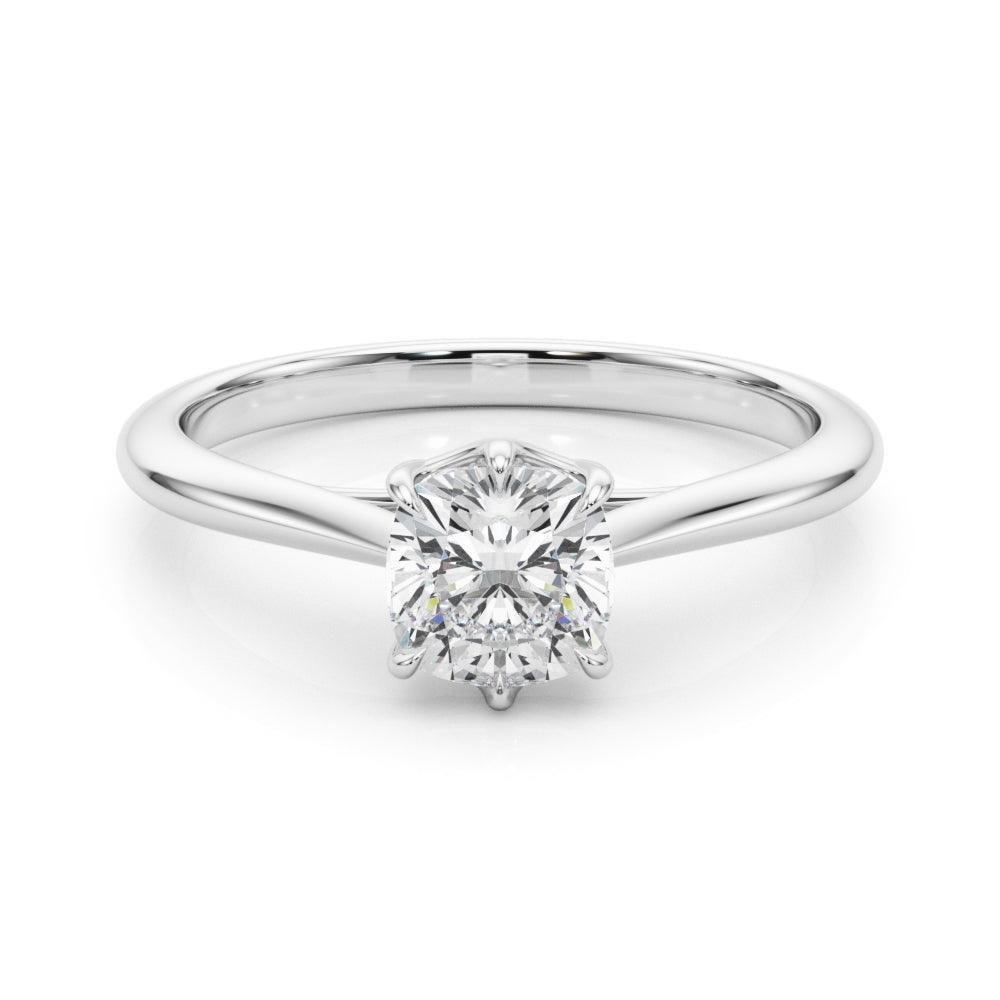 Grace Cushion Diamond Solitaire Engagement Ring