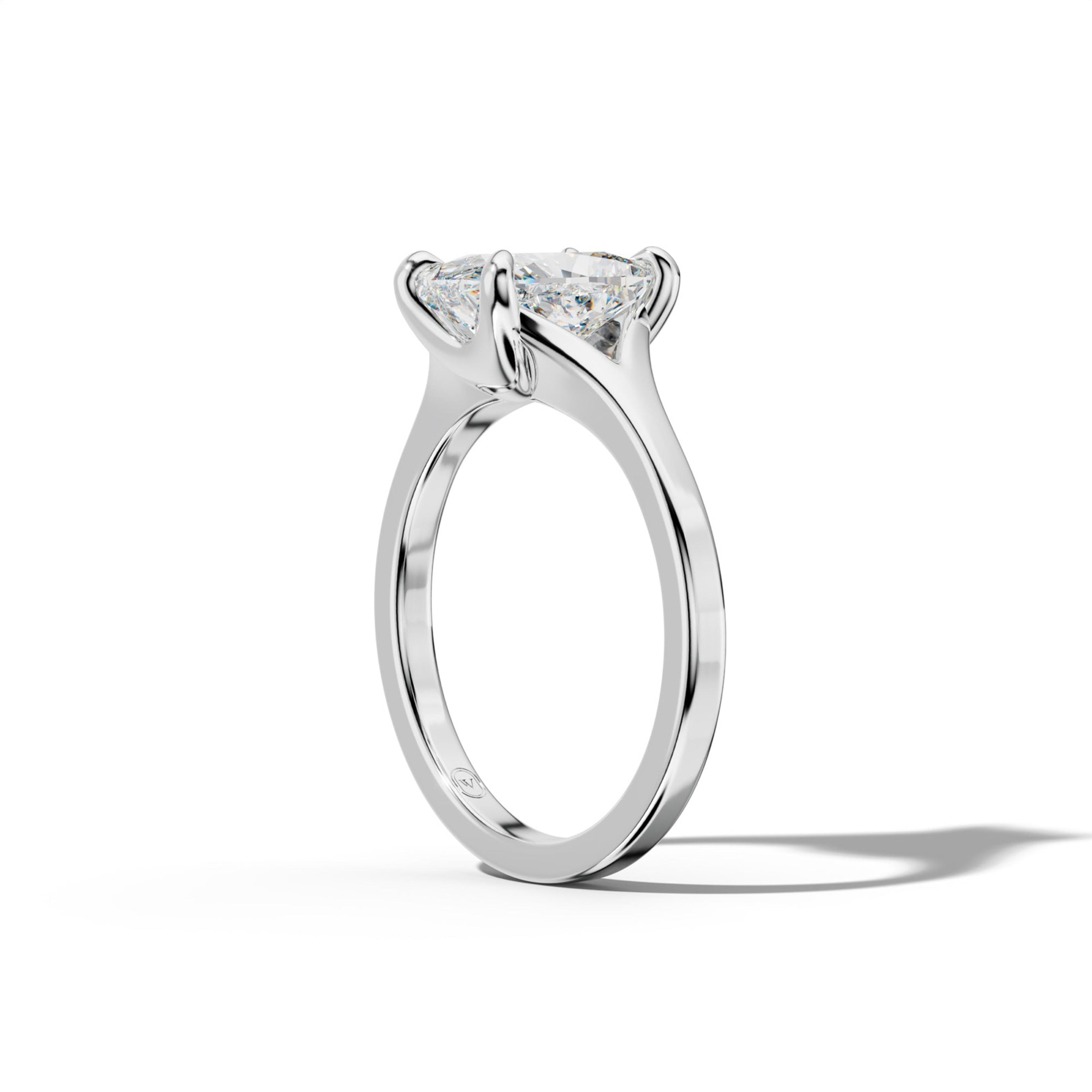 Alicia Elongated Cushion Diamond Engagement Ring