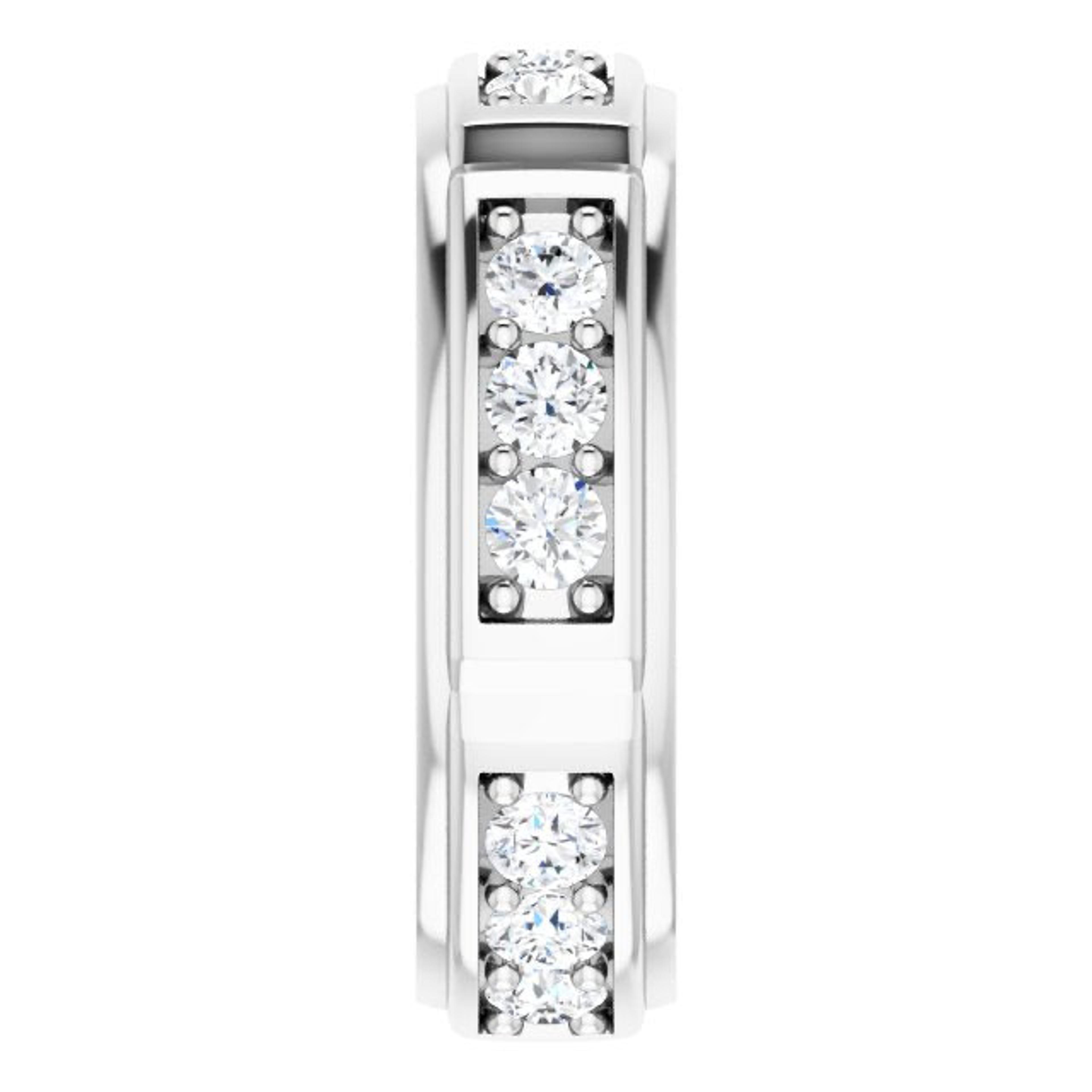 1.50 ctw Prong Set Round Diamond Men's Ring