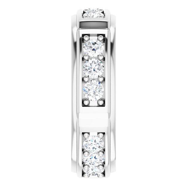 1.50 ctw Prong Set Round Diamond Men's Ring