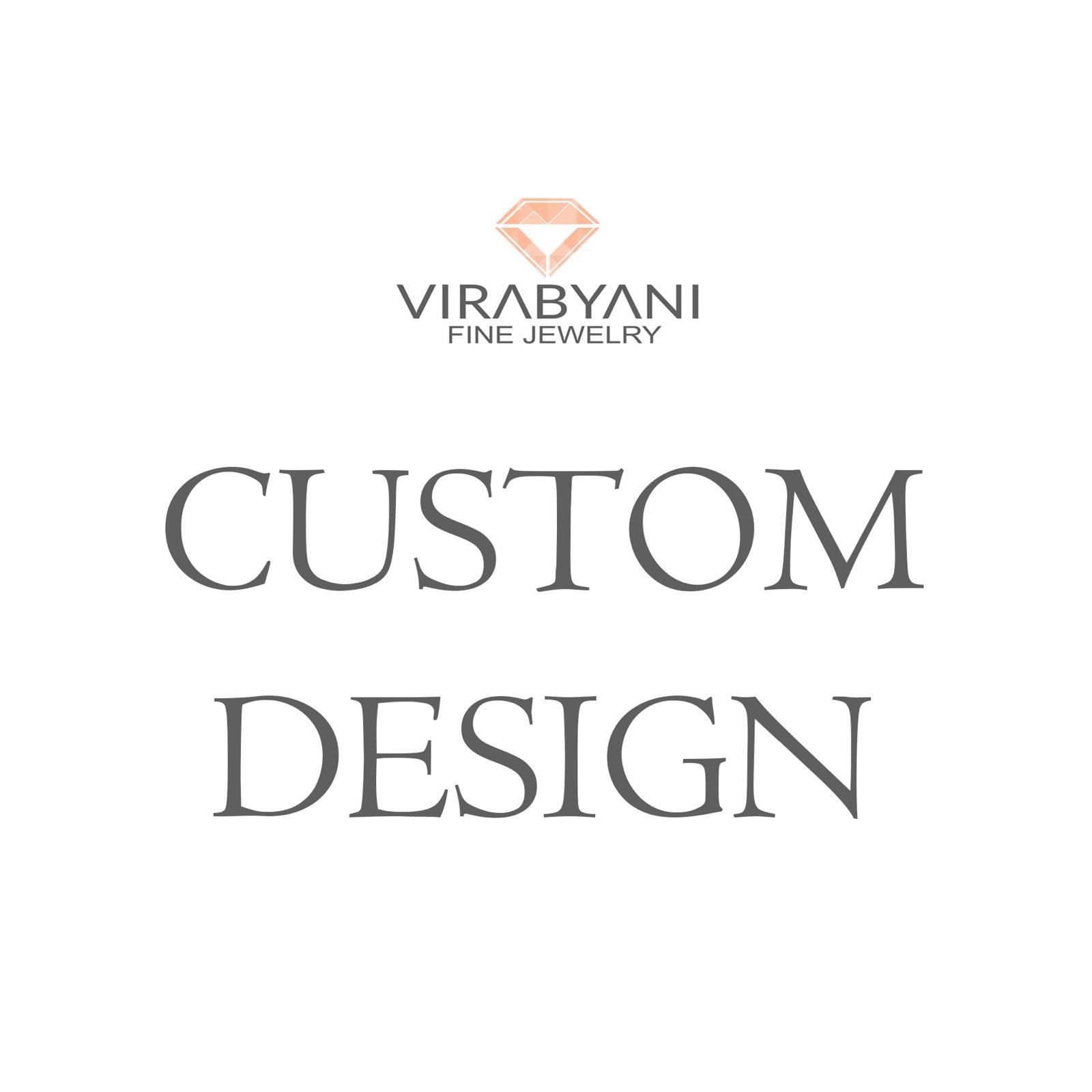 Custom Made 1.00 ctw. Marquise and Round Diamond Band-VIRABYANI