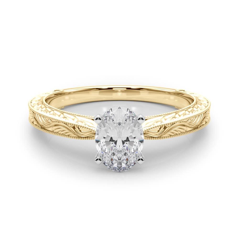 Victoria Oval Diamond Solitaire Engagement Ring