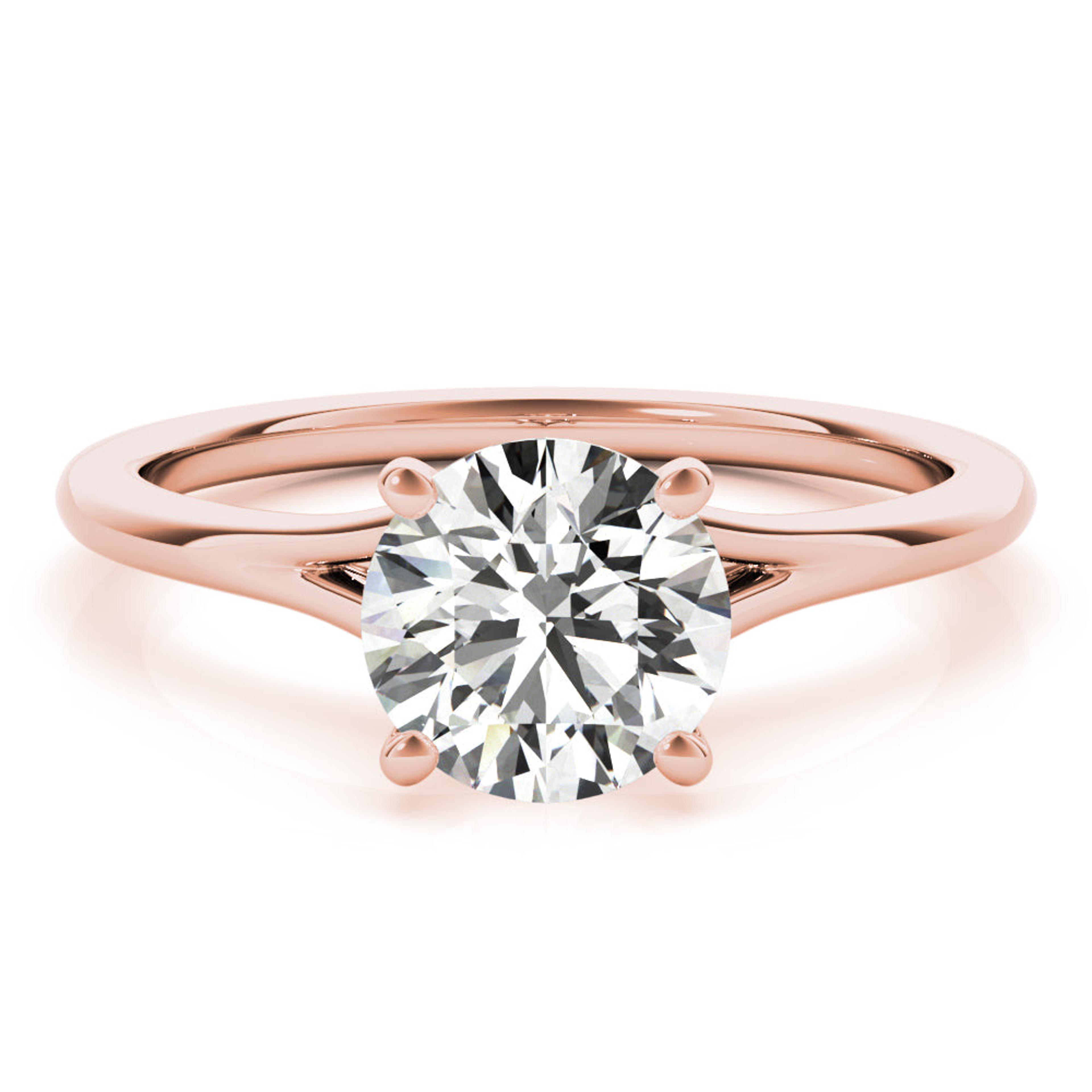 Aria Round  Diamond Solitaire Engagement Ring