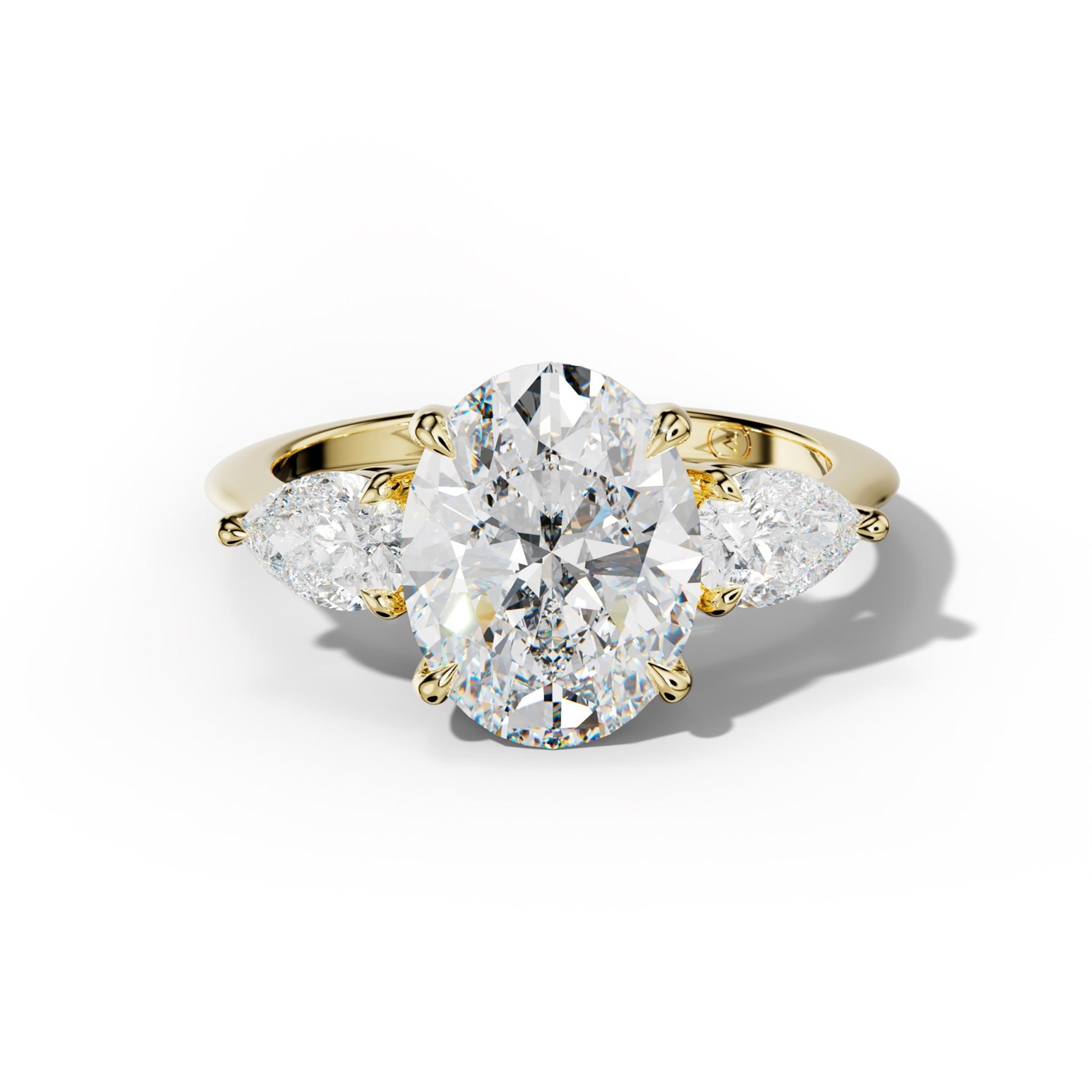 Hannah Oval Diamond Engagement Ring