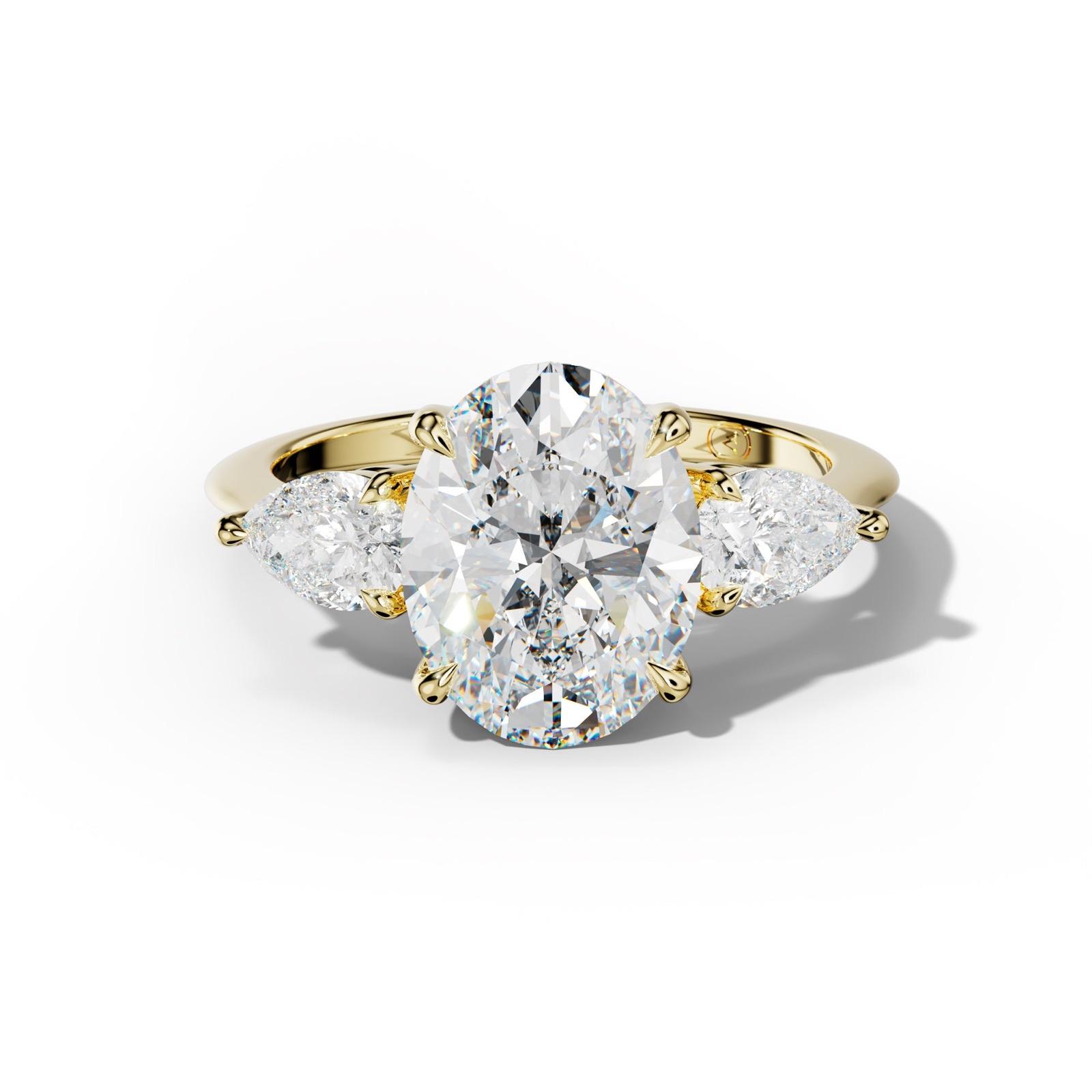 Hannah Oval Diamond Engagement Ring