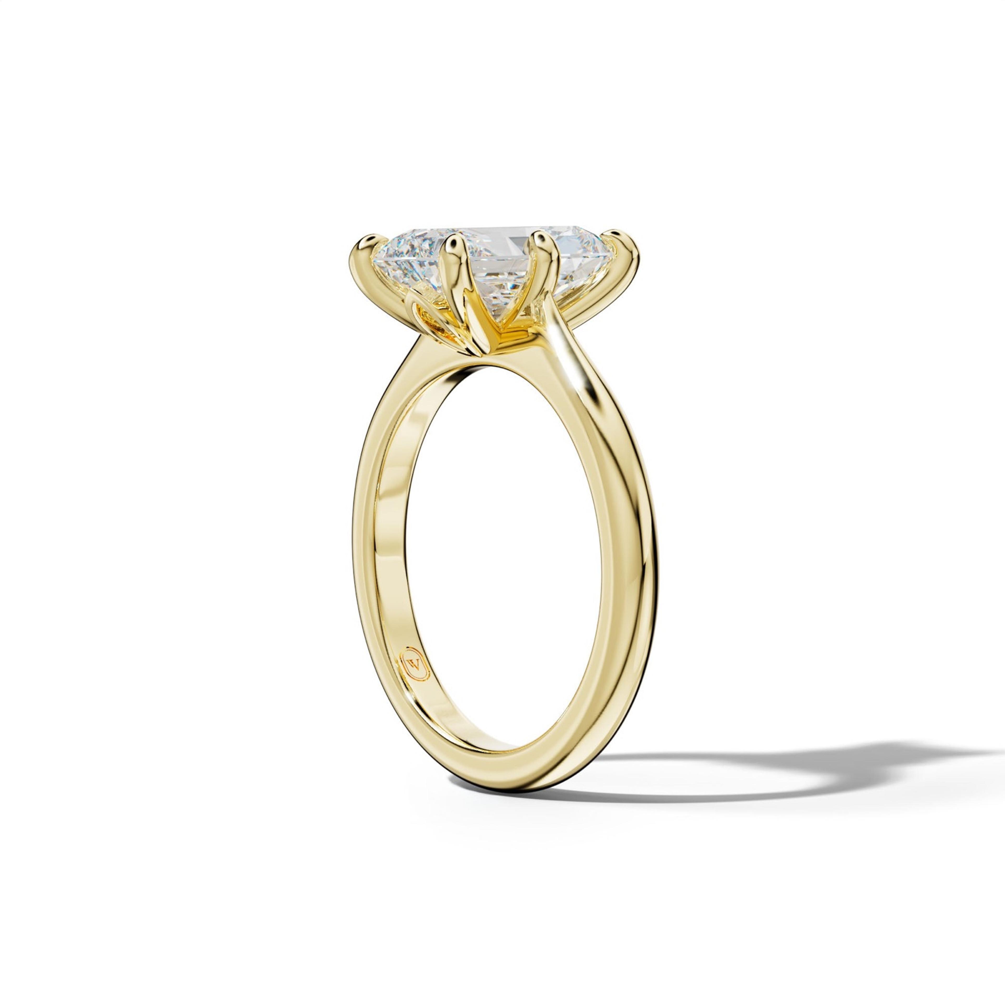 Miranda Radiant Diamond Engagement Ring