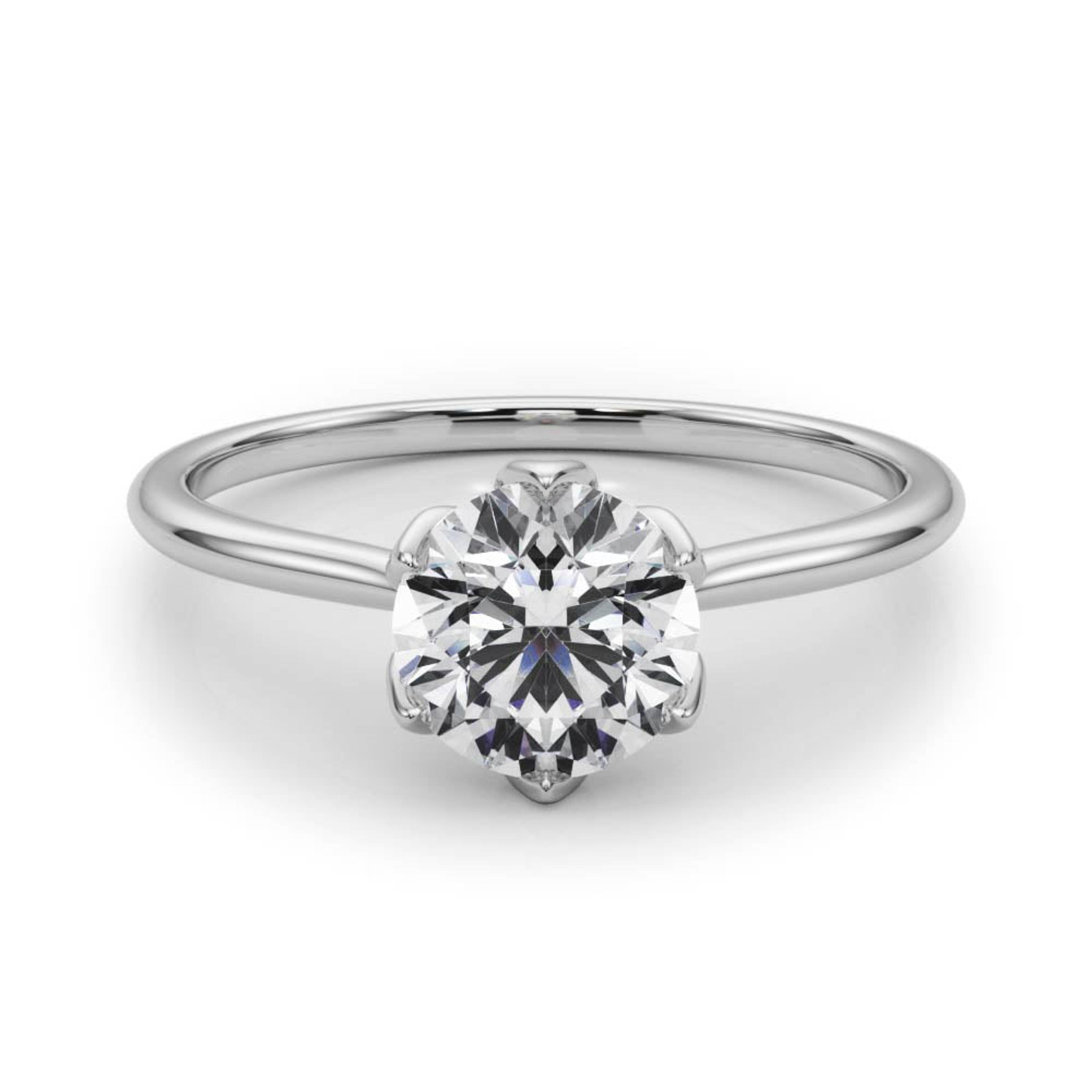 Esme Round Diamond Solitaire Engagement Ring