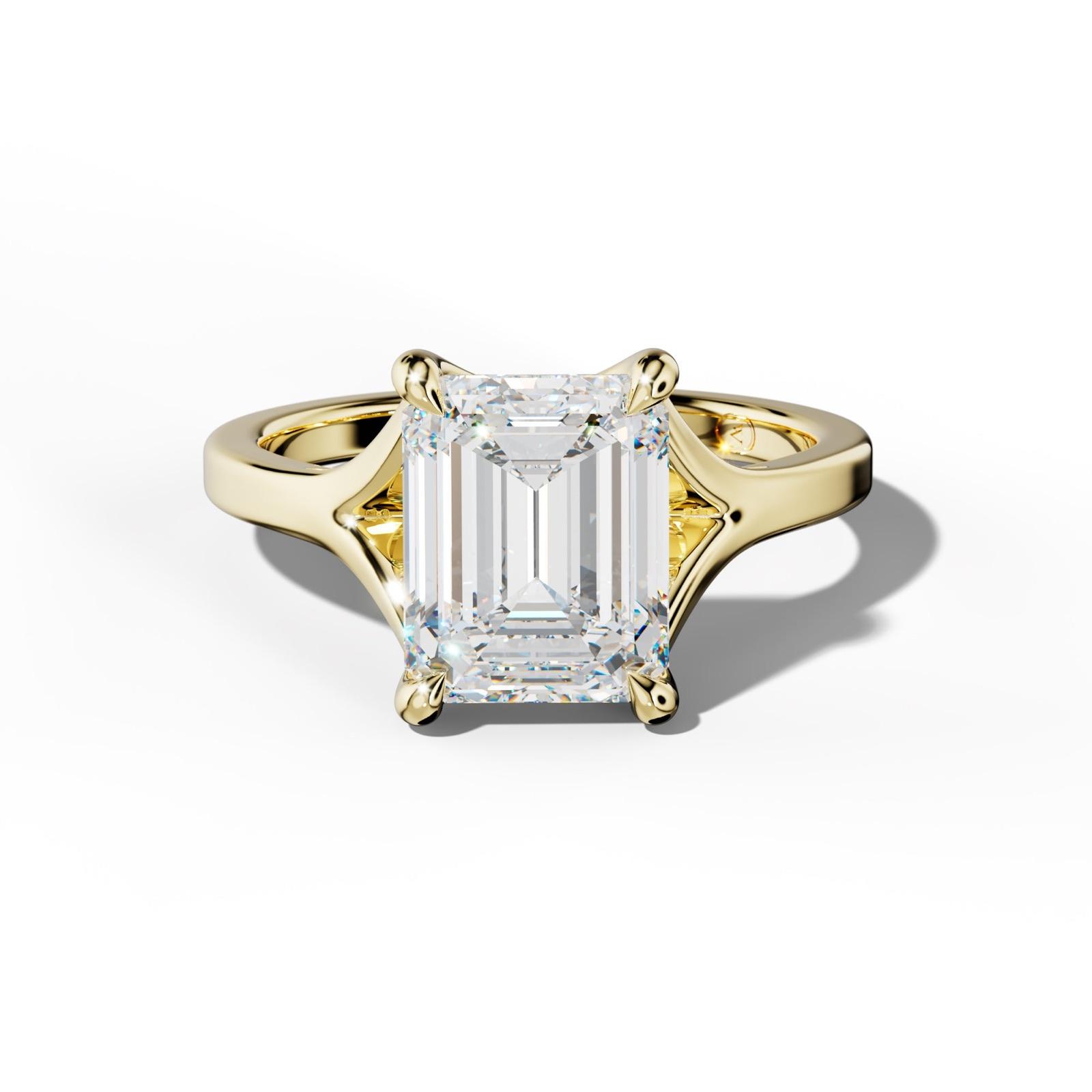 Alicia Emerald Cut Engagement Ring