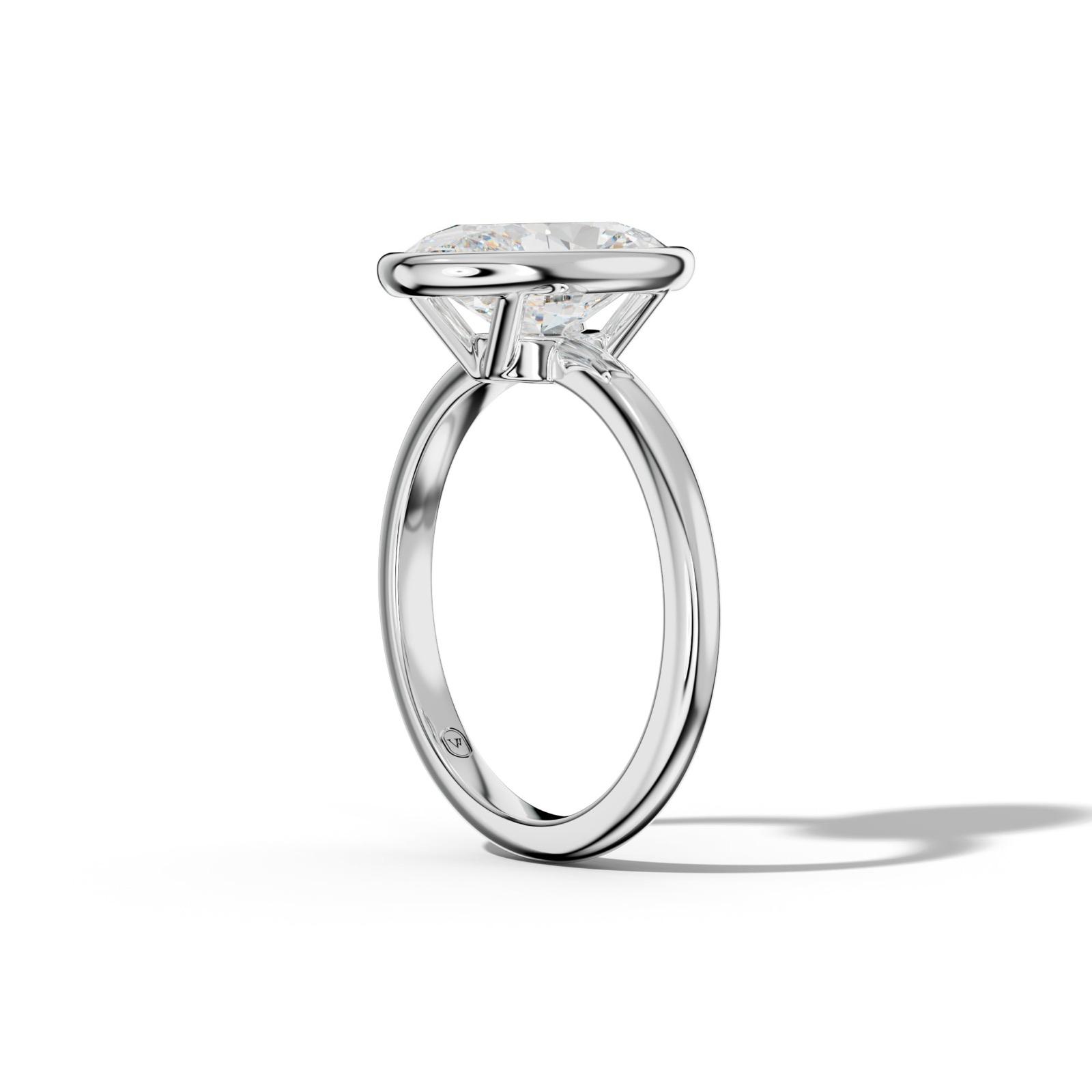 Malaya Oval Diamond Engagement Ring