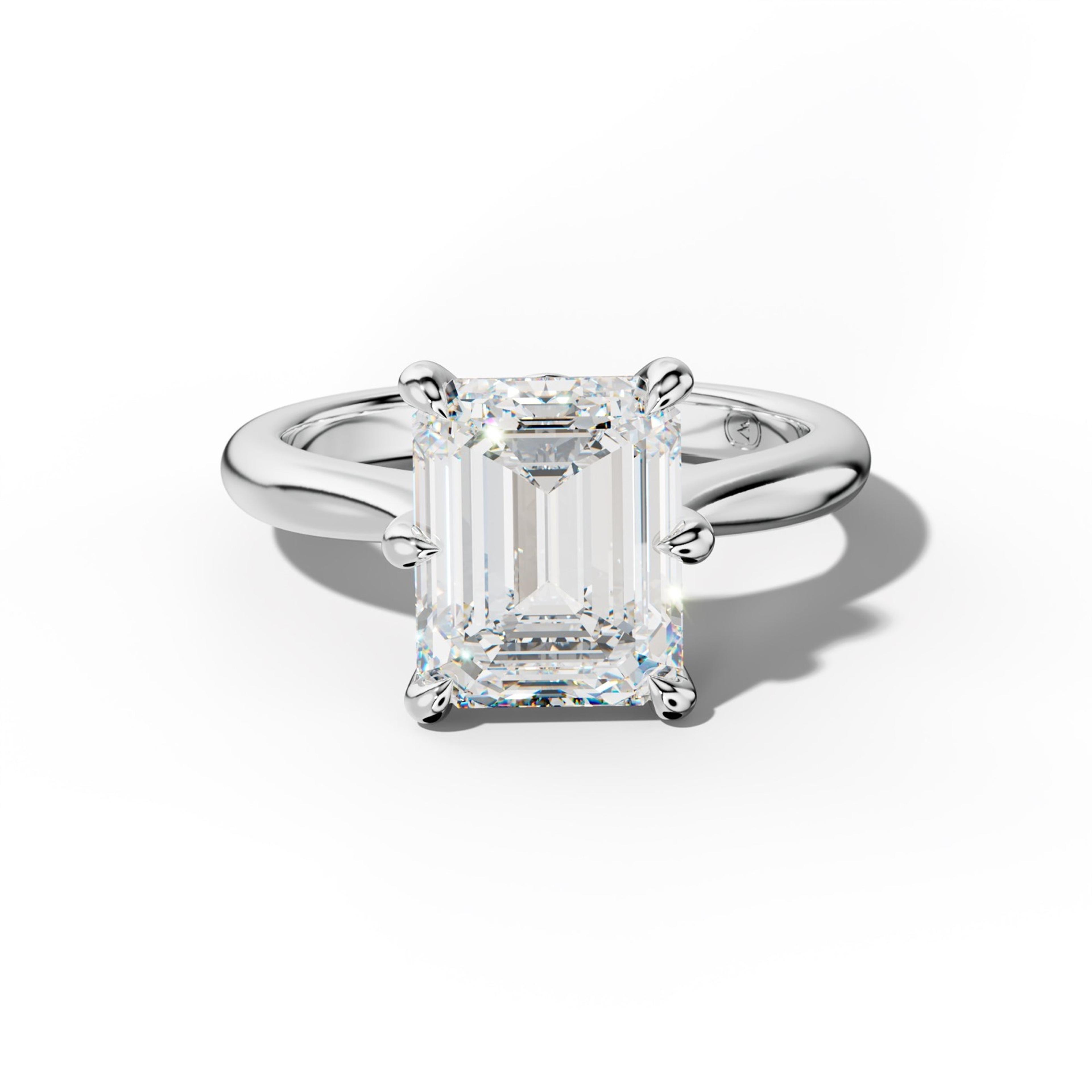 Miranda Emerald Cut Engagement Ring