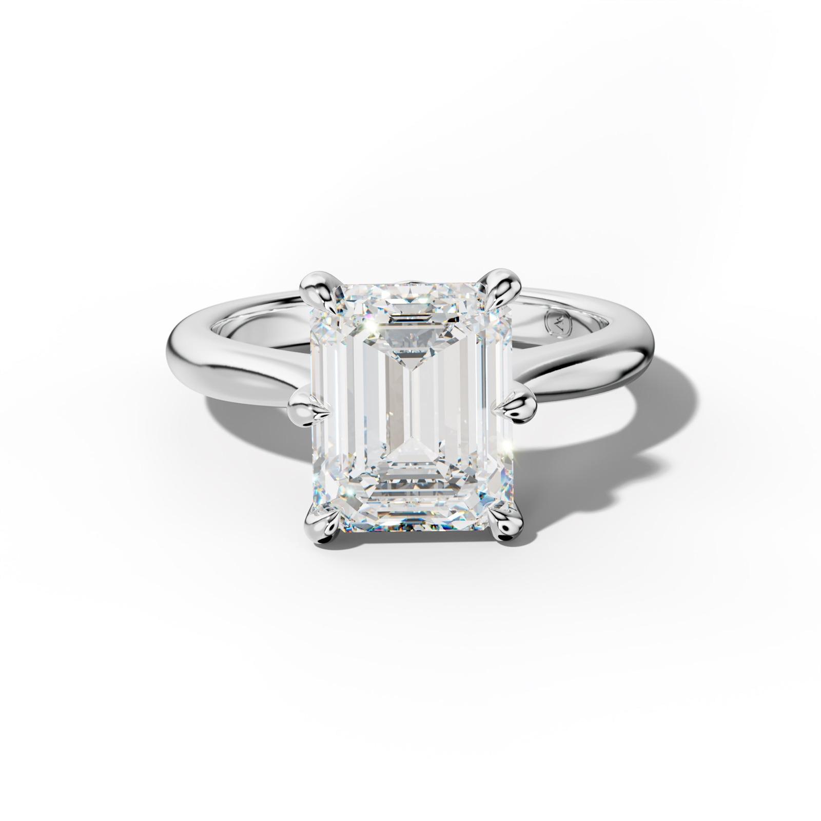 Miranda Emerald Cut Engagement Ring