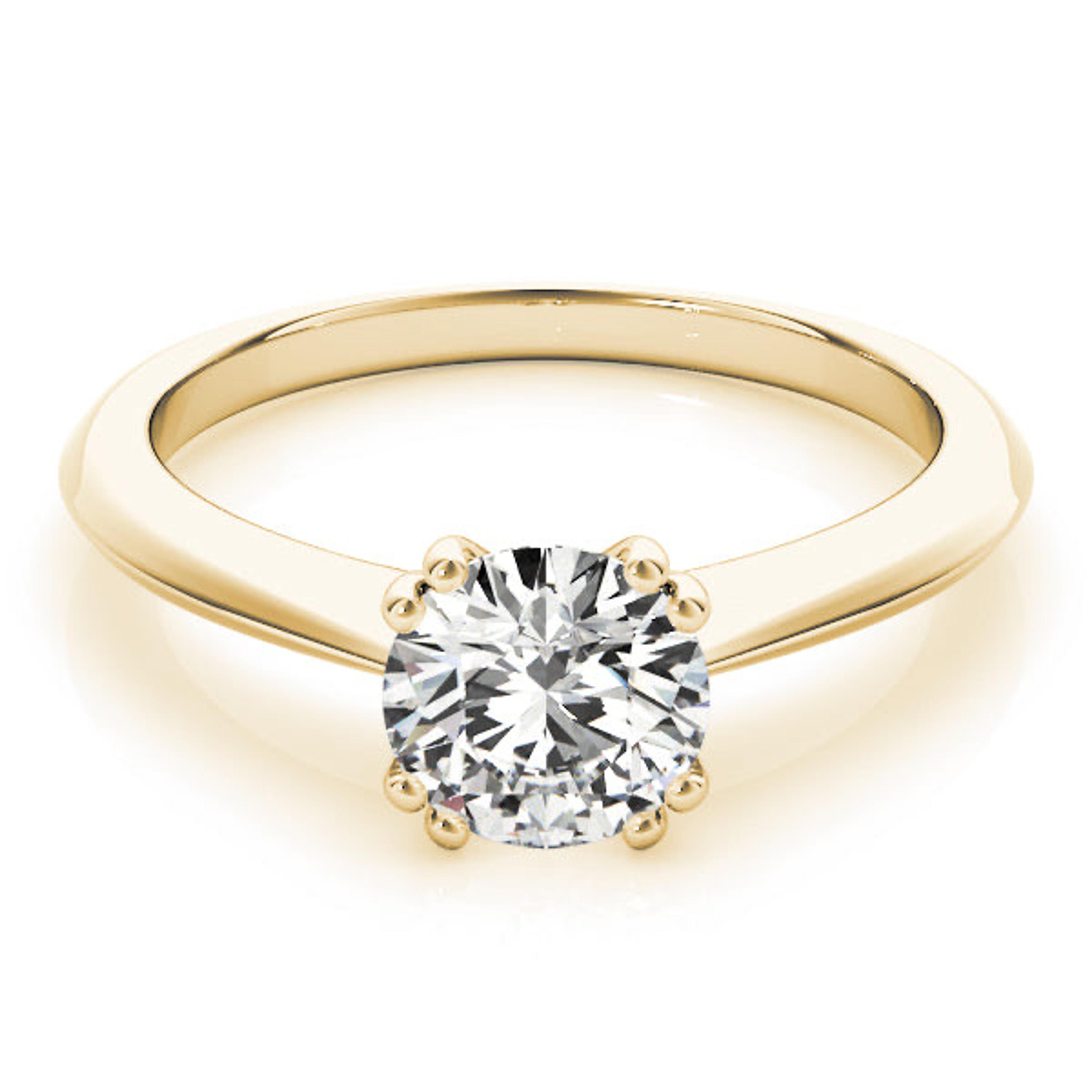 Ava Round Lab Grown Diamond Solitaire Engagement Ring IGI Certified