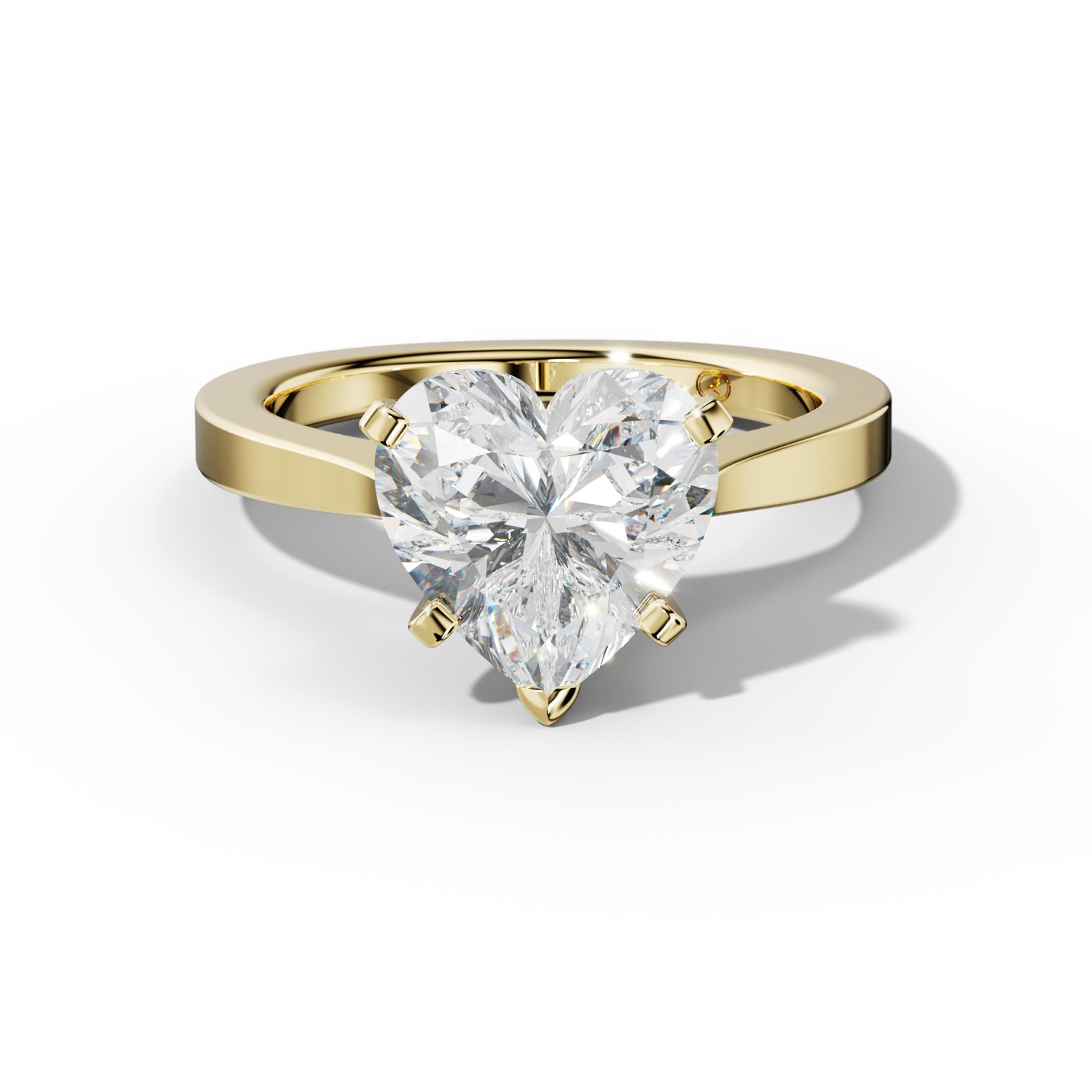 Amaya Heart Diamond Engagement Ring