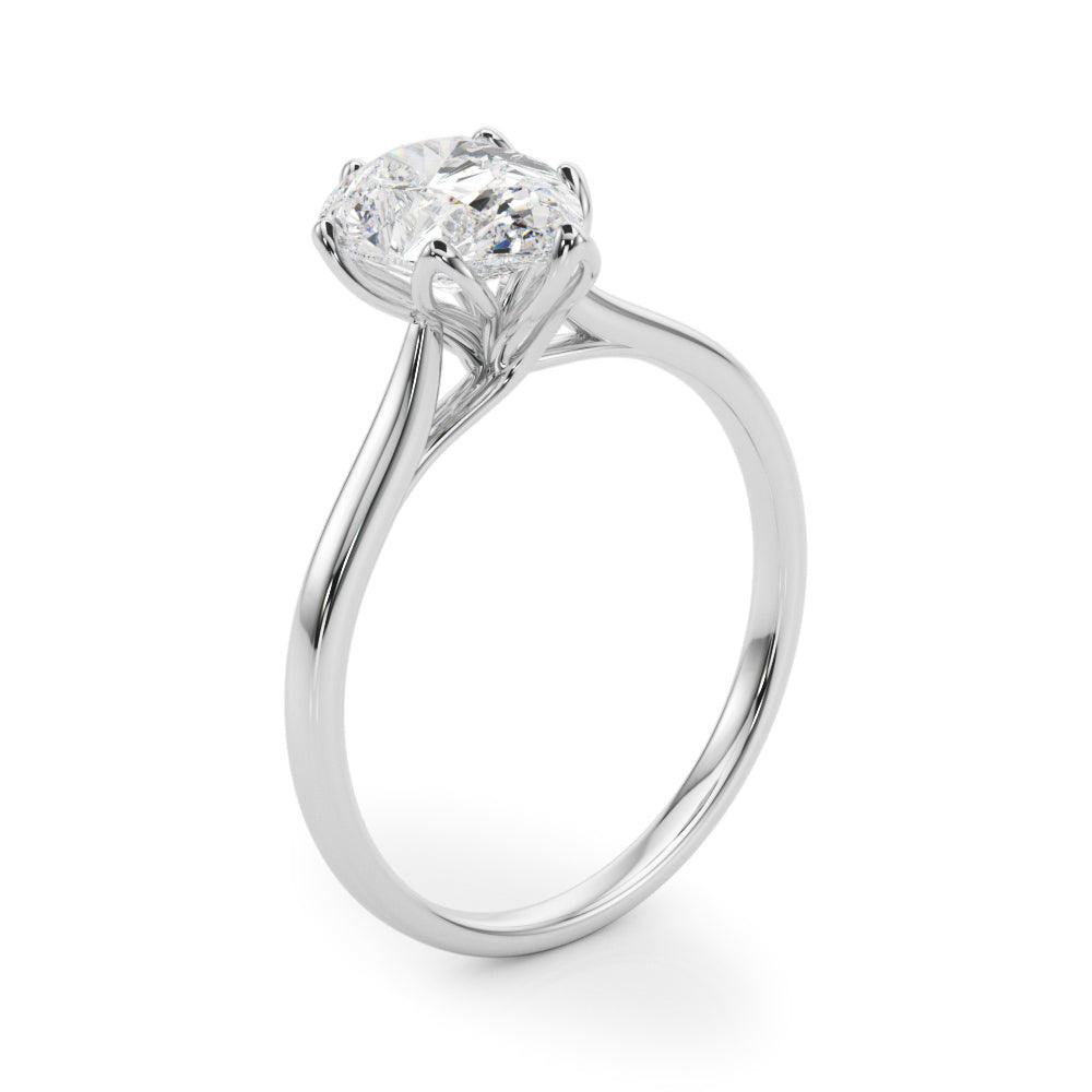 Esme Pear Lab Grown Diamond Solitaire Engagement Ring IGI Certified