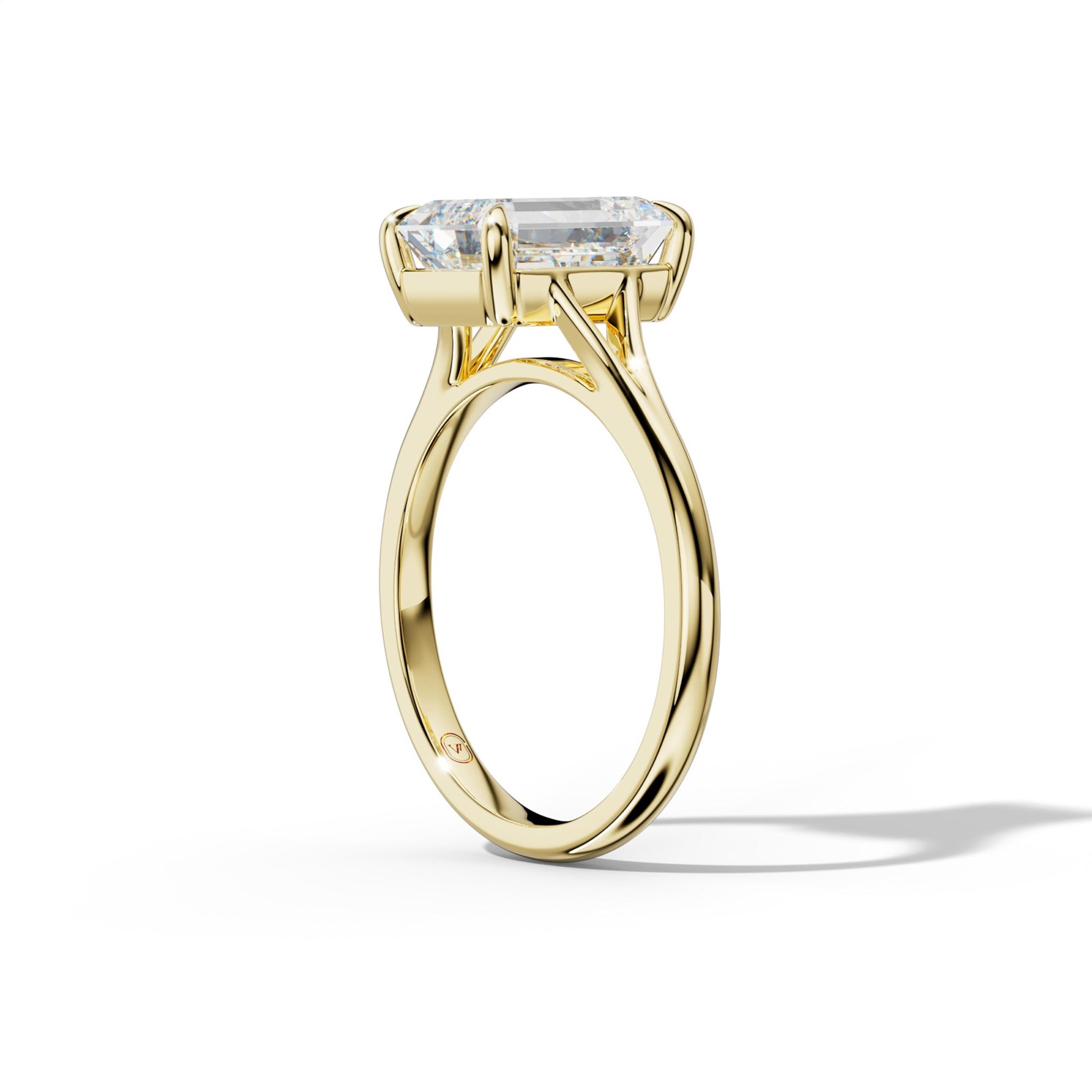 Jane Emerald Cut Engagement Ring
