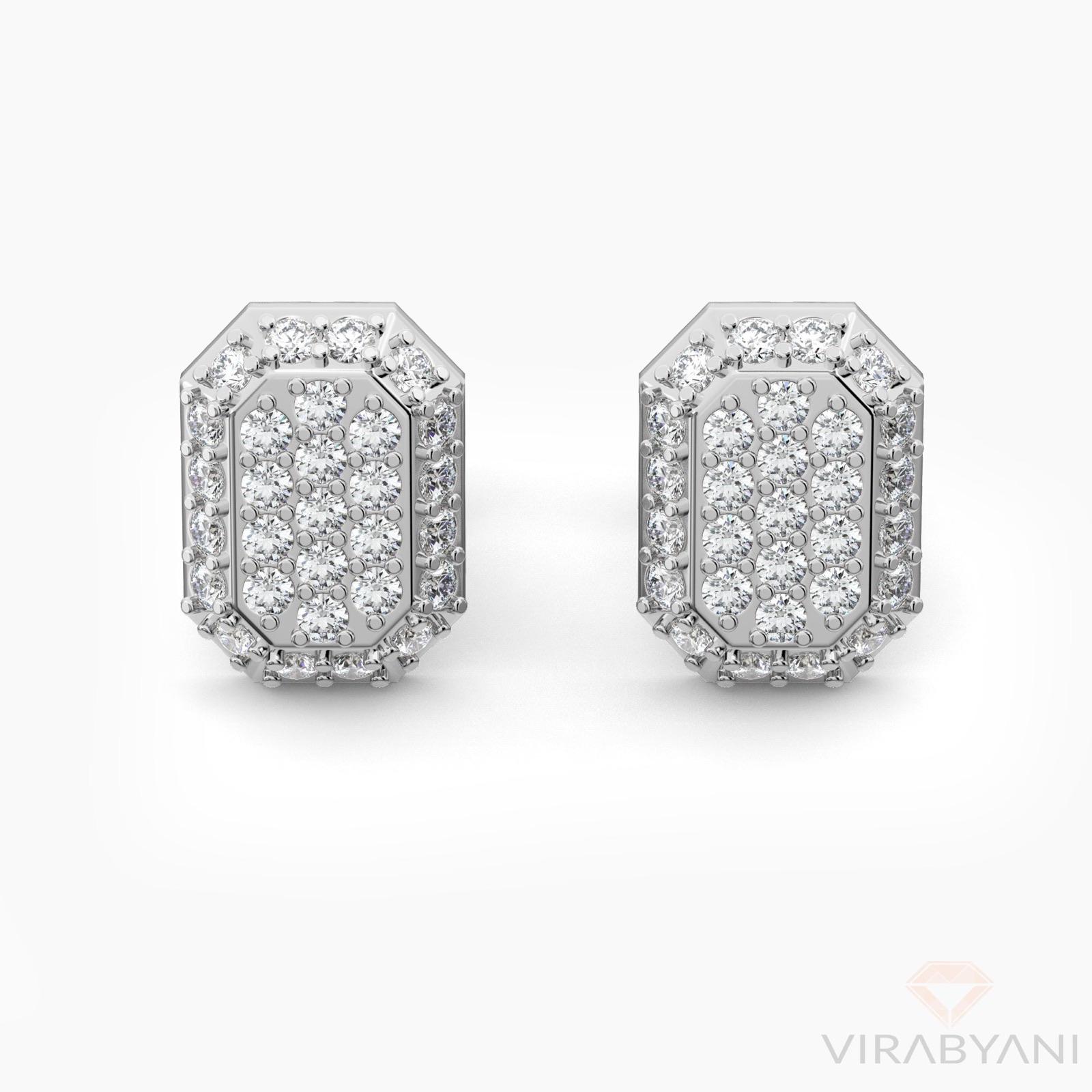 Emerald Shaped AMoré Pavé Earrings With 0.45 ct. Diamonds