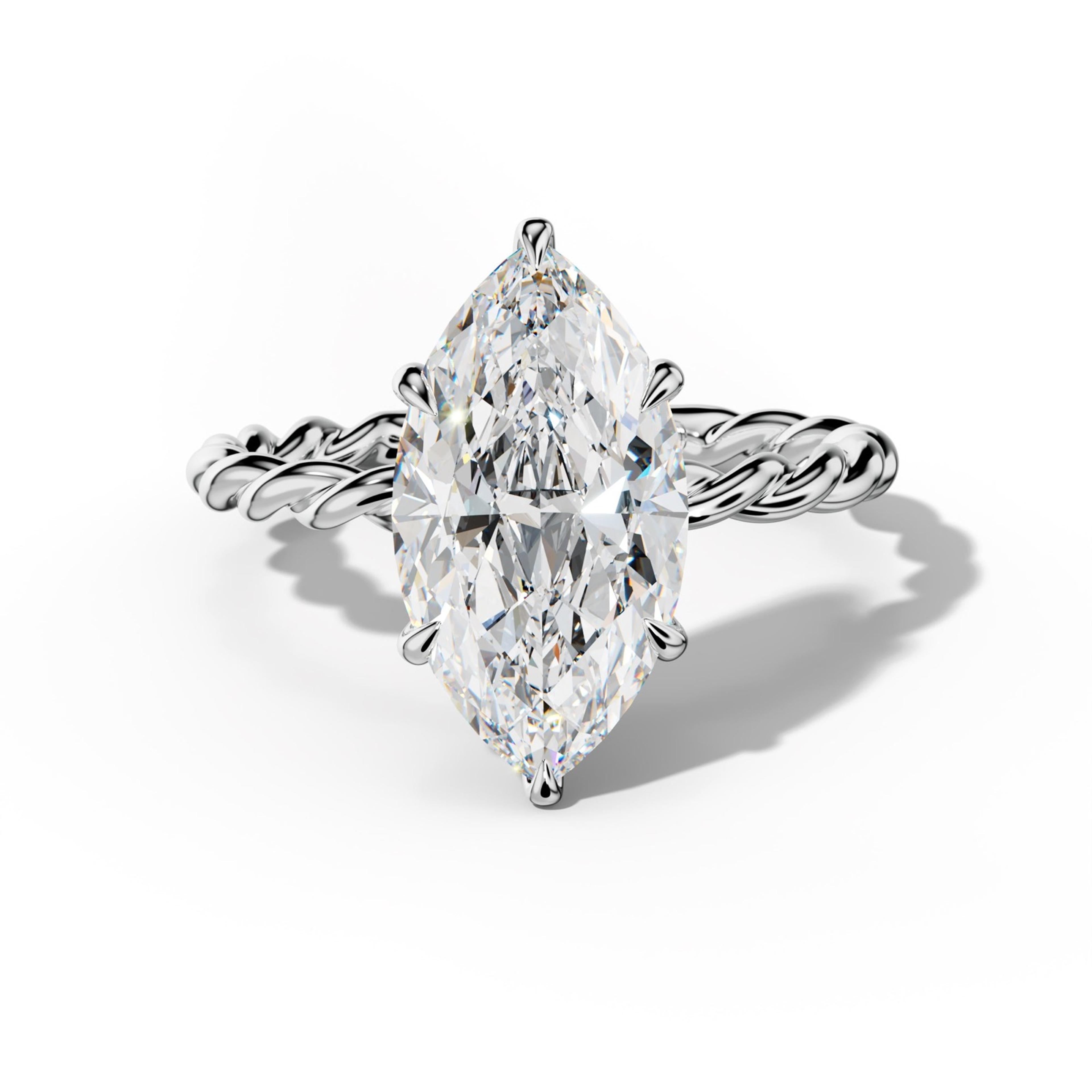 Sunny Marquise Diamond Engagement Ring
