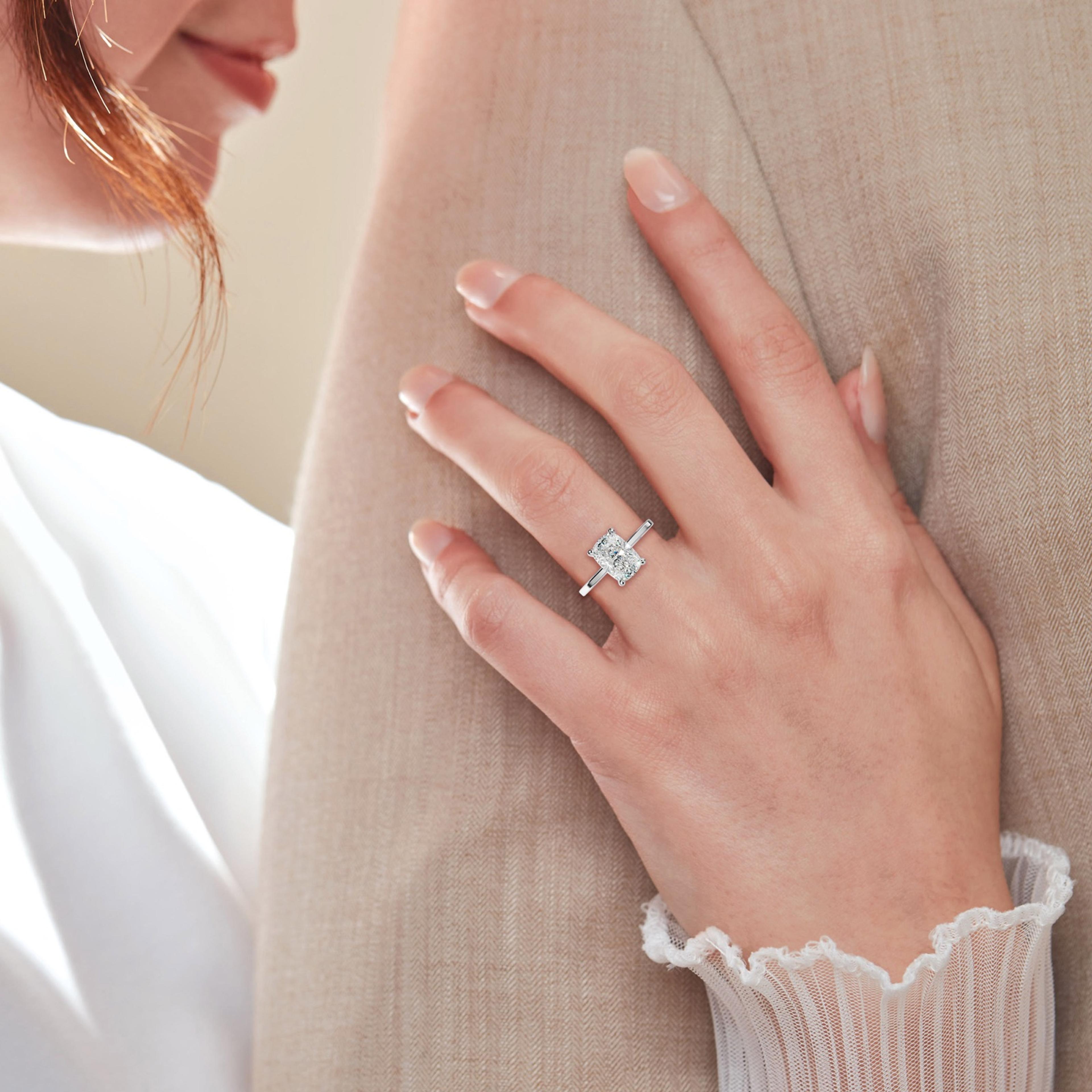 Camila Elongated Cushion Cut Engagement Ring