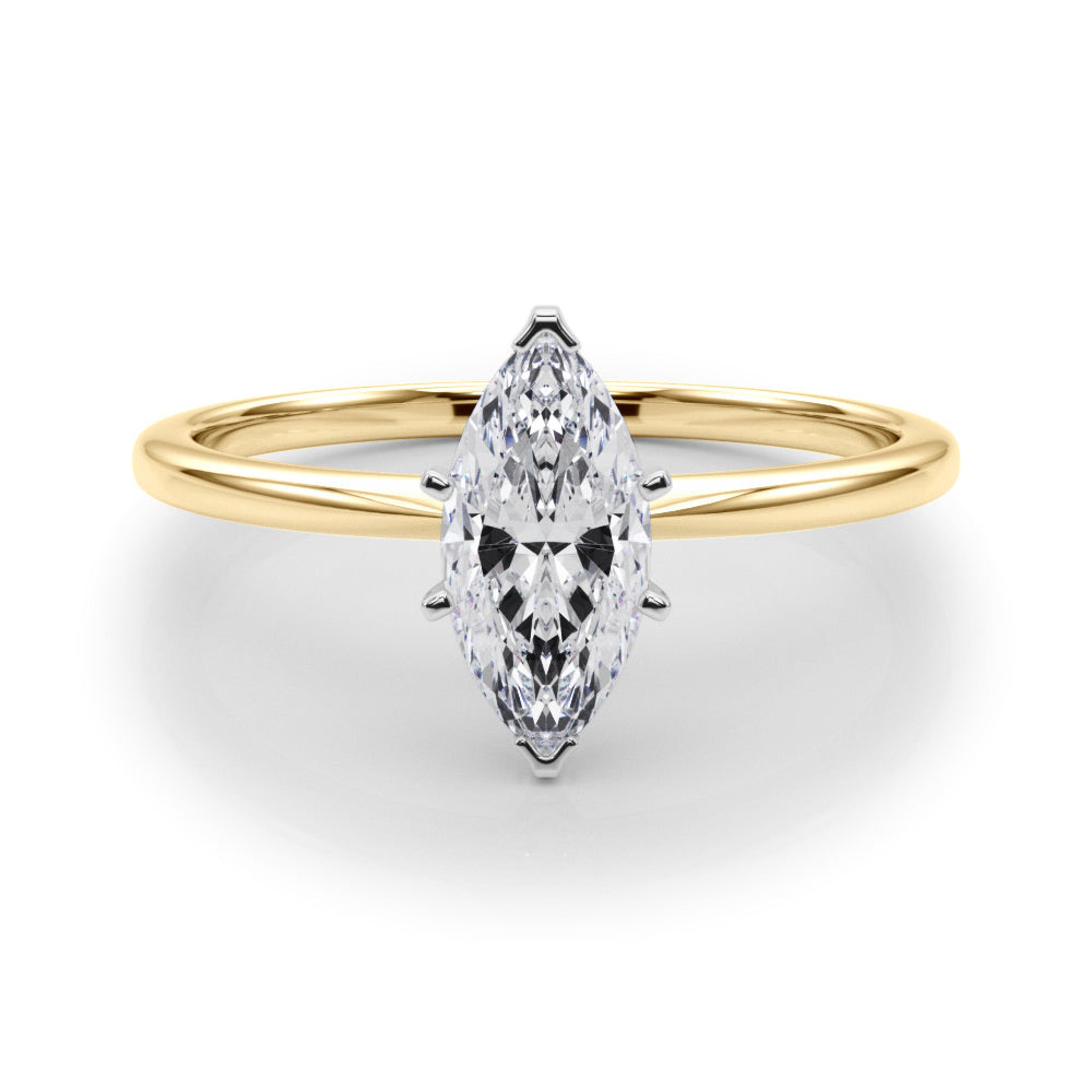 Angelica Marquise Lab Grown Diamond Solitaire Engagement Ring IGI Certified