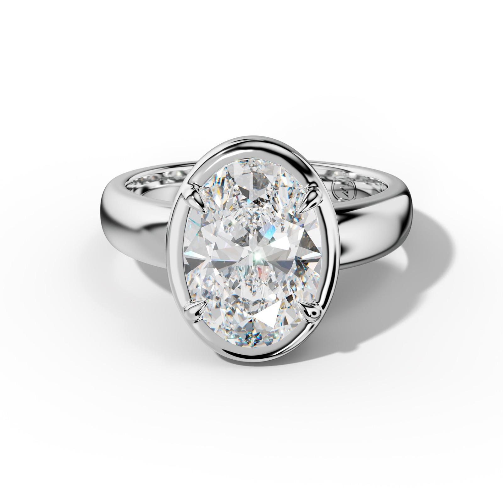 Giselle Oval Diamond Engagement Ring