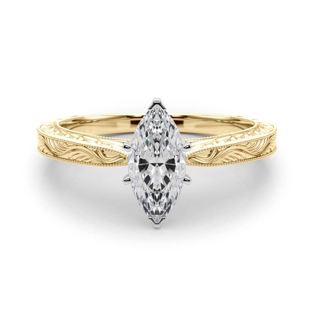 Victoria Marquise Diamond Solitaire Engagement Ring