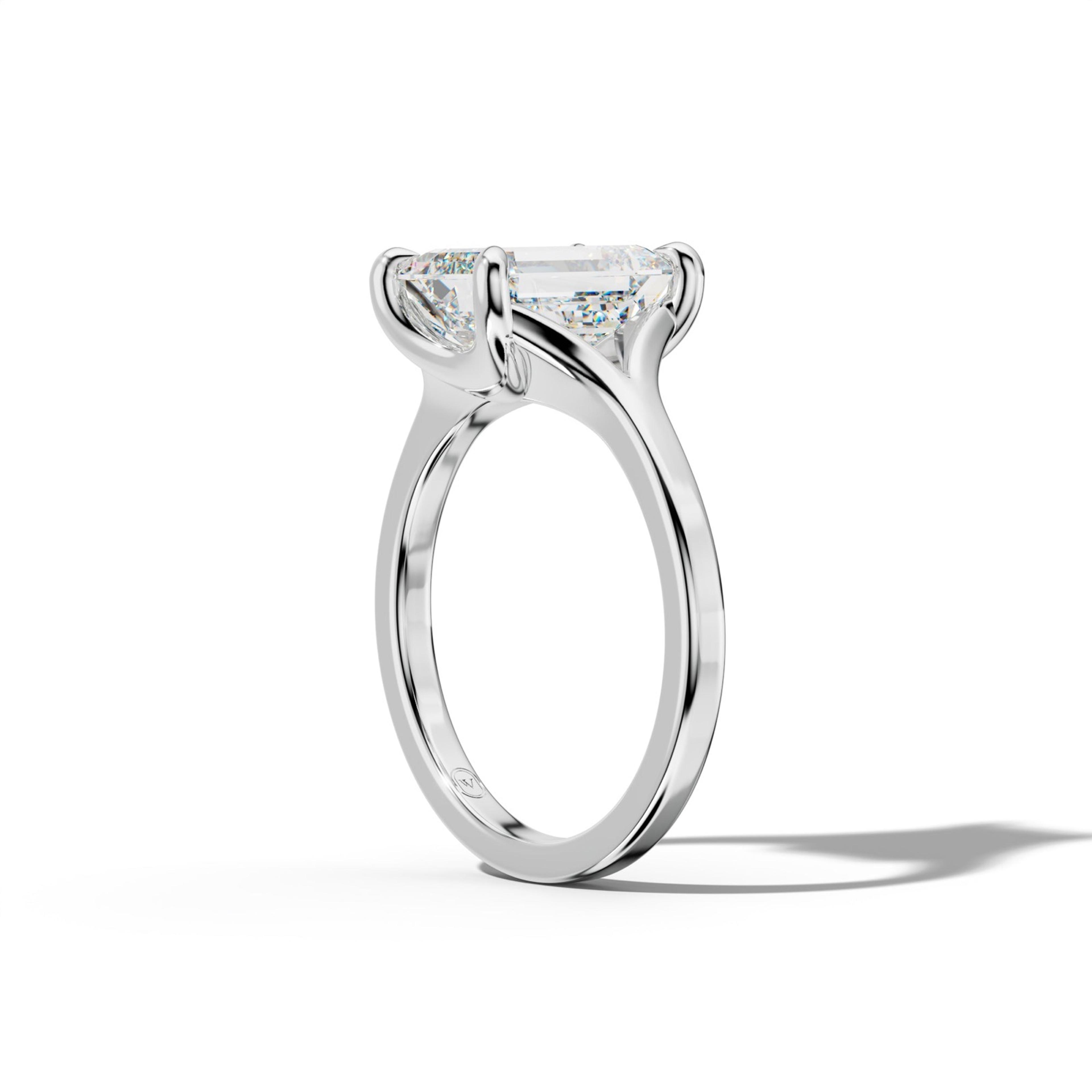Alicia Emerald Cut Engagement Ring