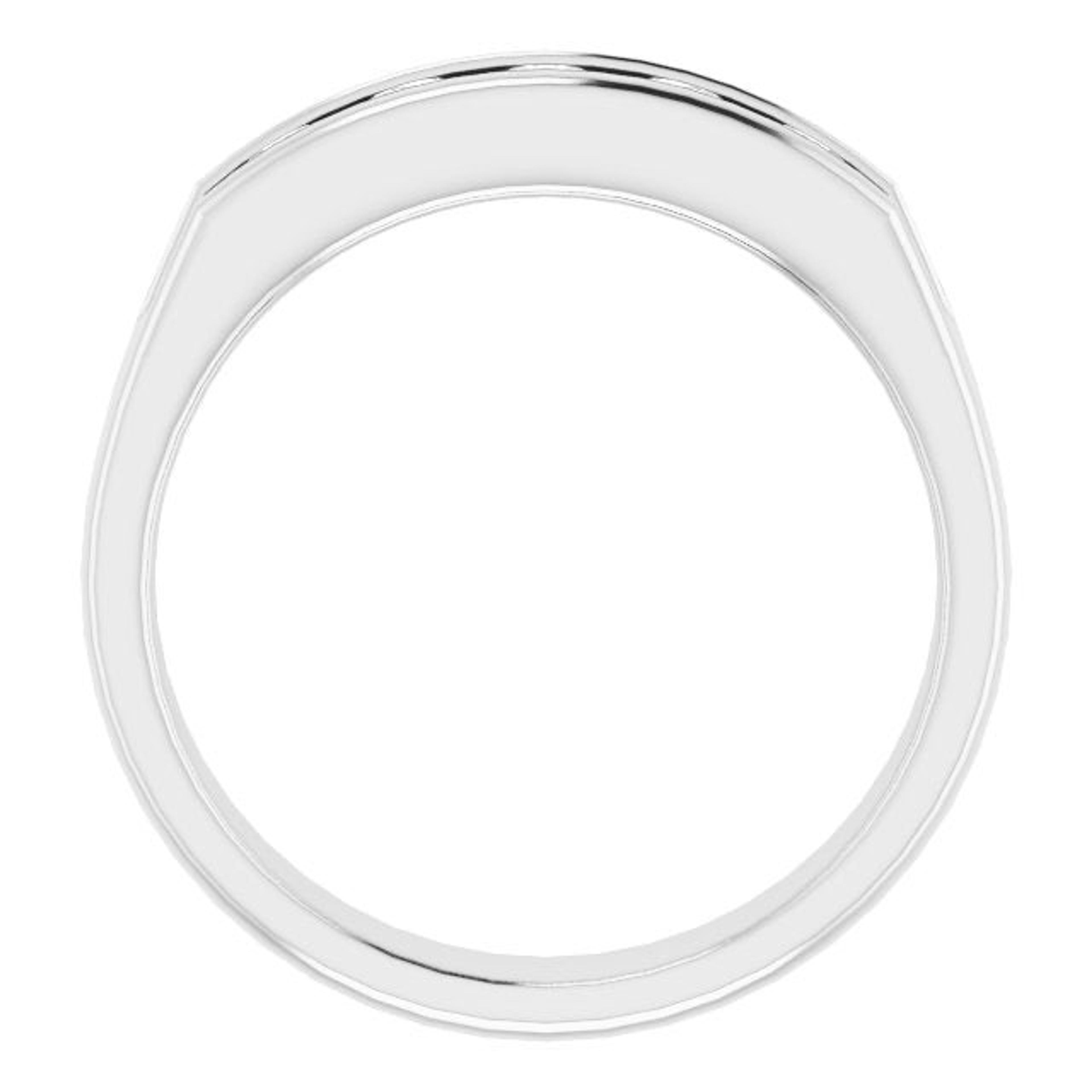 1.0 ctw Channel Set Round Diamond Men's Ring