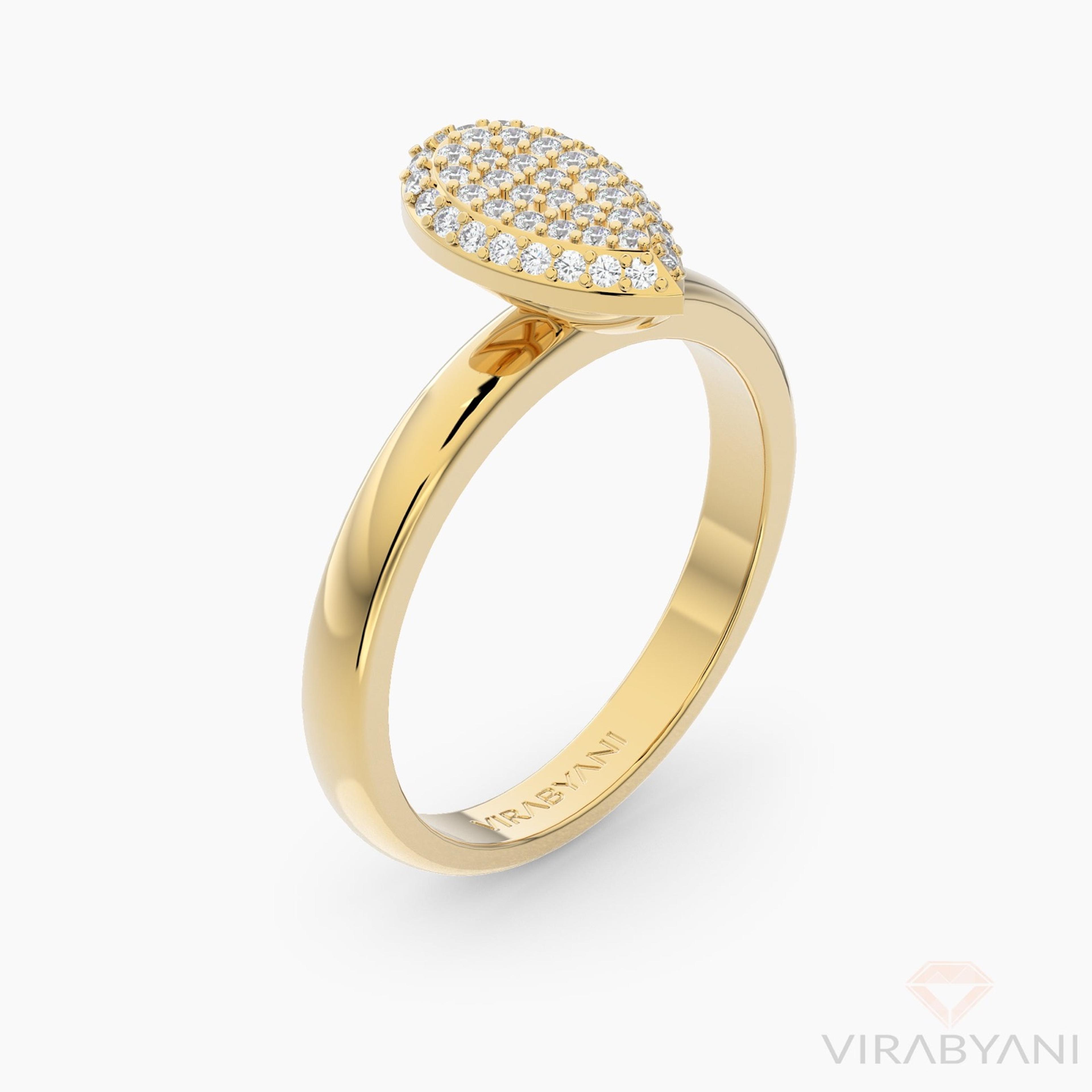 Pear Shaped AMoré Pavé Ring With 0.35 ct. Diamonds