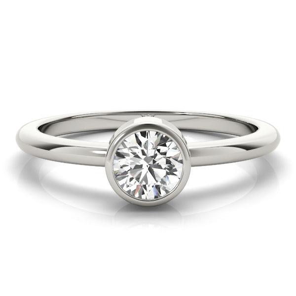 Luna Round Diamond Solitaire Engagement Ring