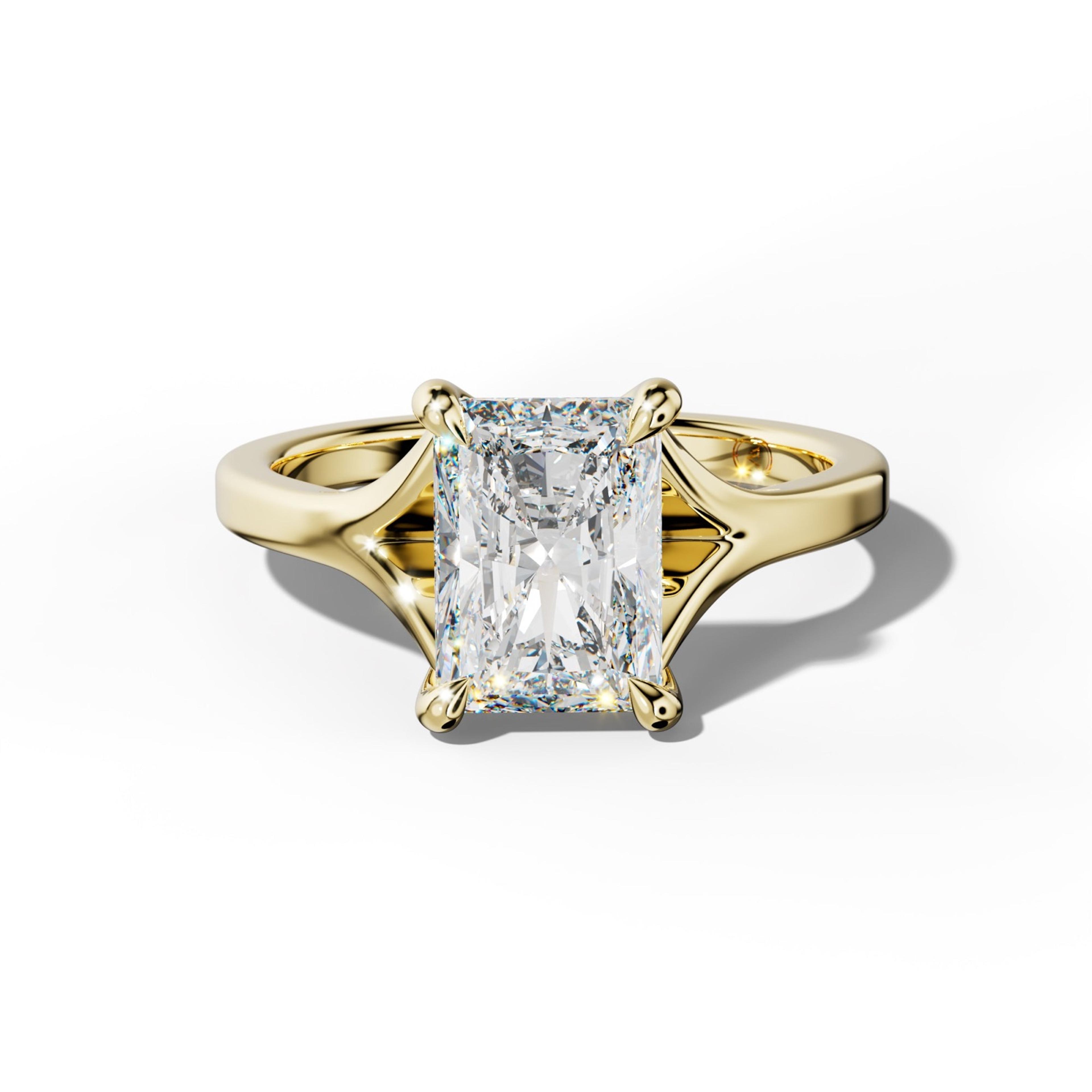 Alicia Radiant Diamond Engagement Ring