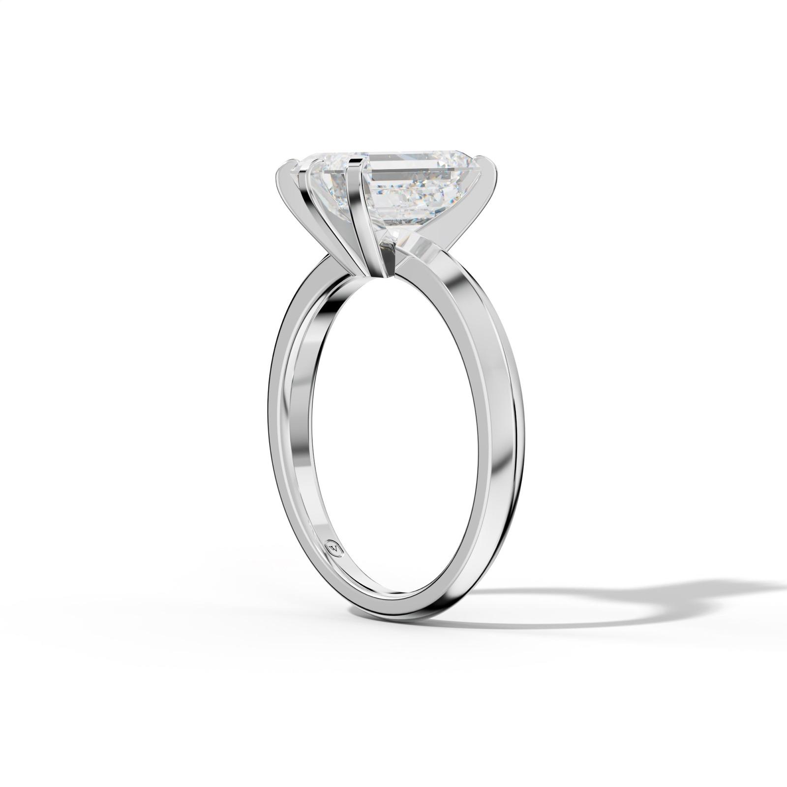 Lina Emerald Cut Engagement Ring