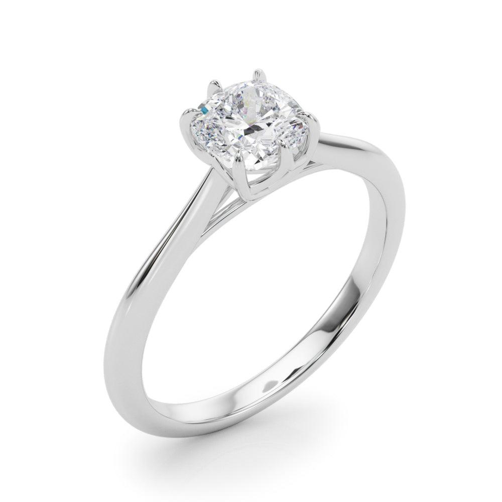 Grace Cushion Diamond Solitaire Engagement Ring