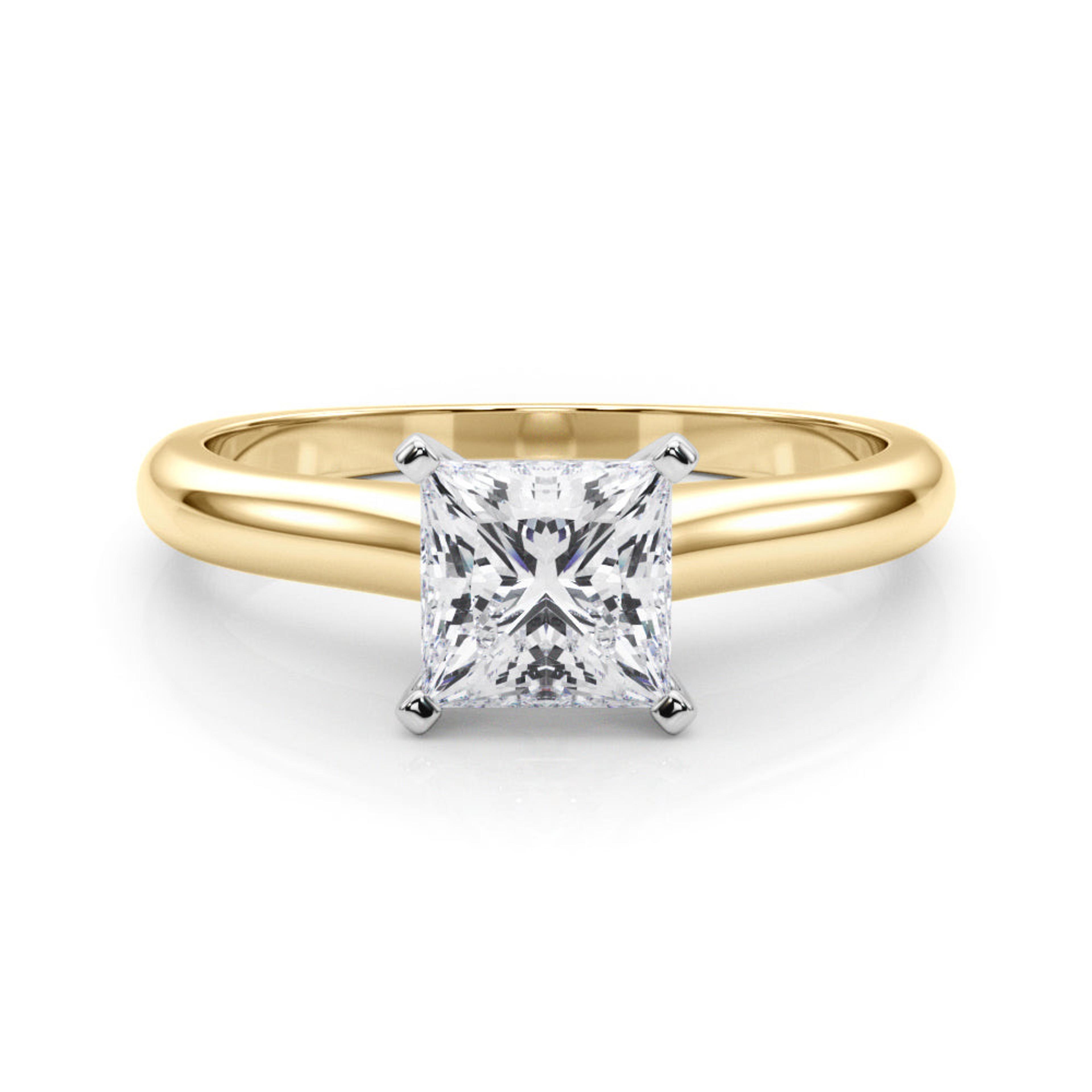 Isabella Princess Lab Grown Diamond Solitaire Engagement Ring IGI Certified