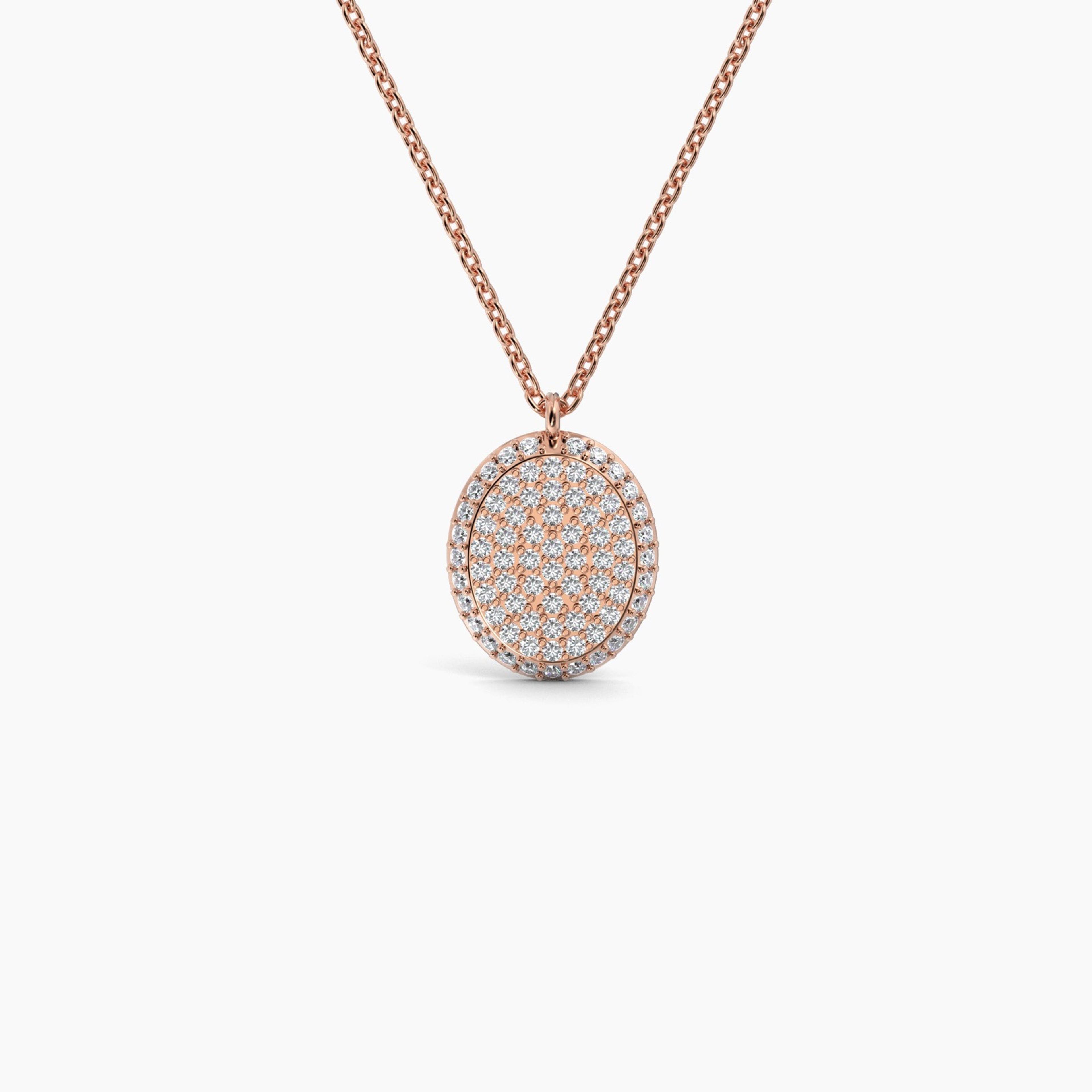 Oval Shaped AMoré Pavé Necklace With 0.60 ct. Diamonds