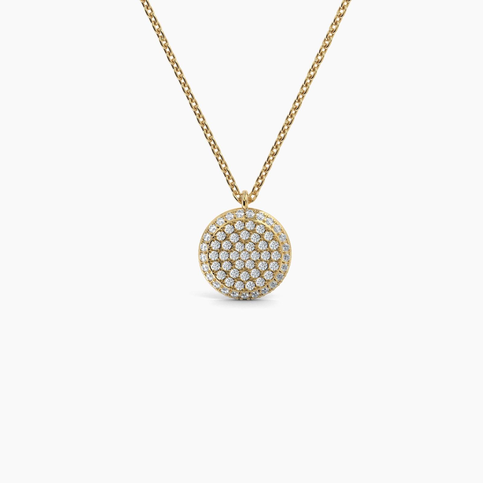 Round Shaped AMoré Pavé Necklace With 0.50 ct. Diamonds
