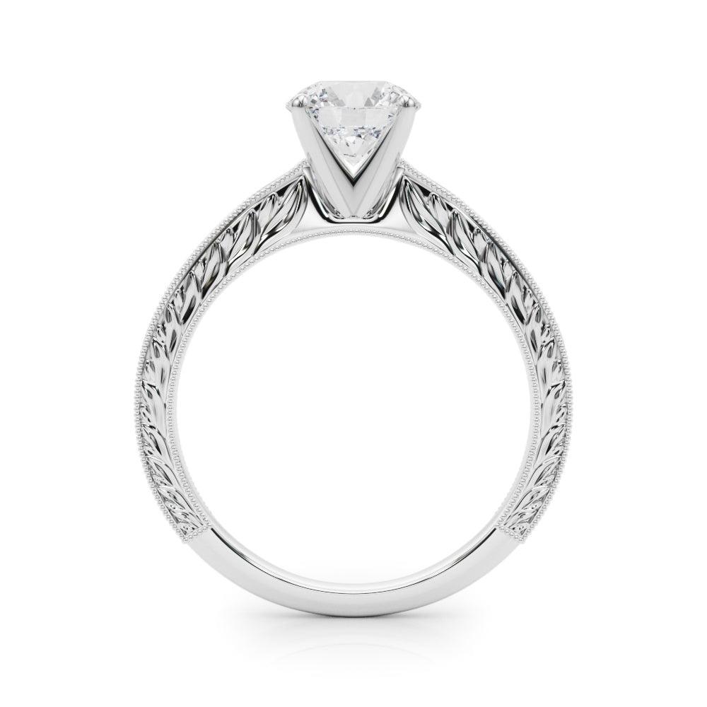 Victoria Round Lab Grown Diamond Solitaire Engagement Ring IGI Certified