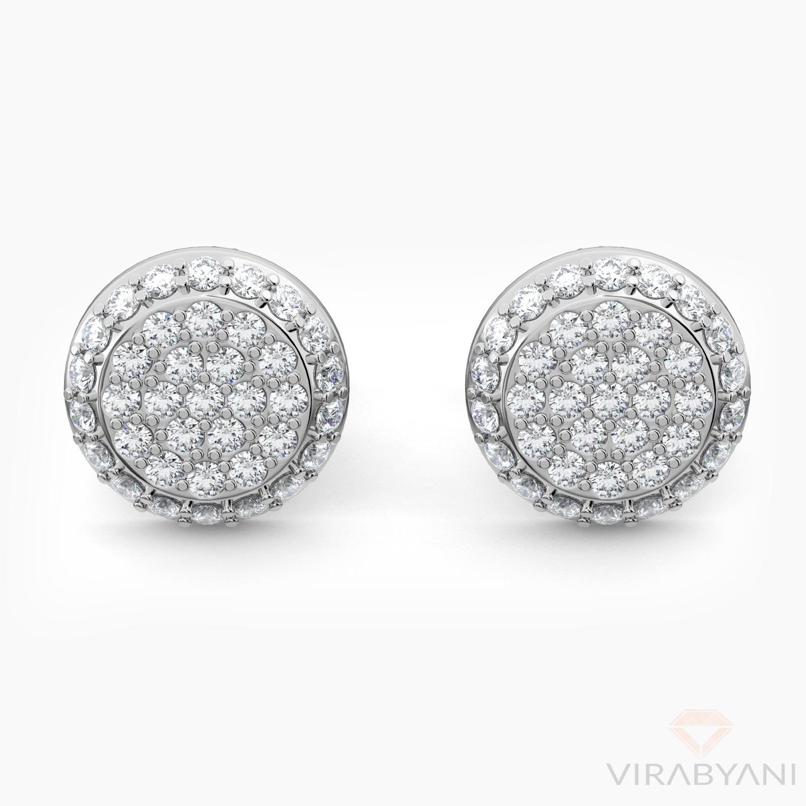 Round Shaped AMoré Pavé Stud Earrings With 0.60 ct. Diamonds
