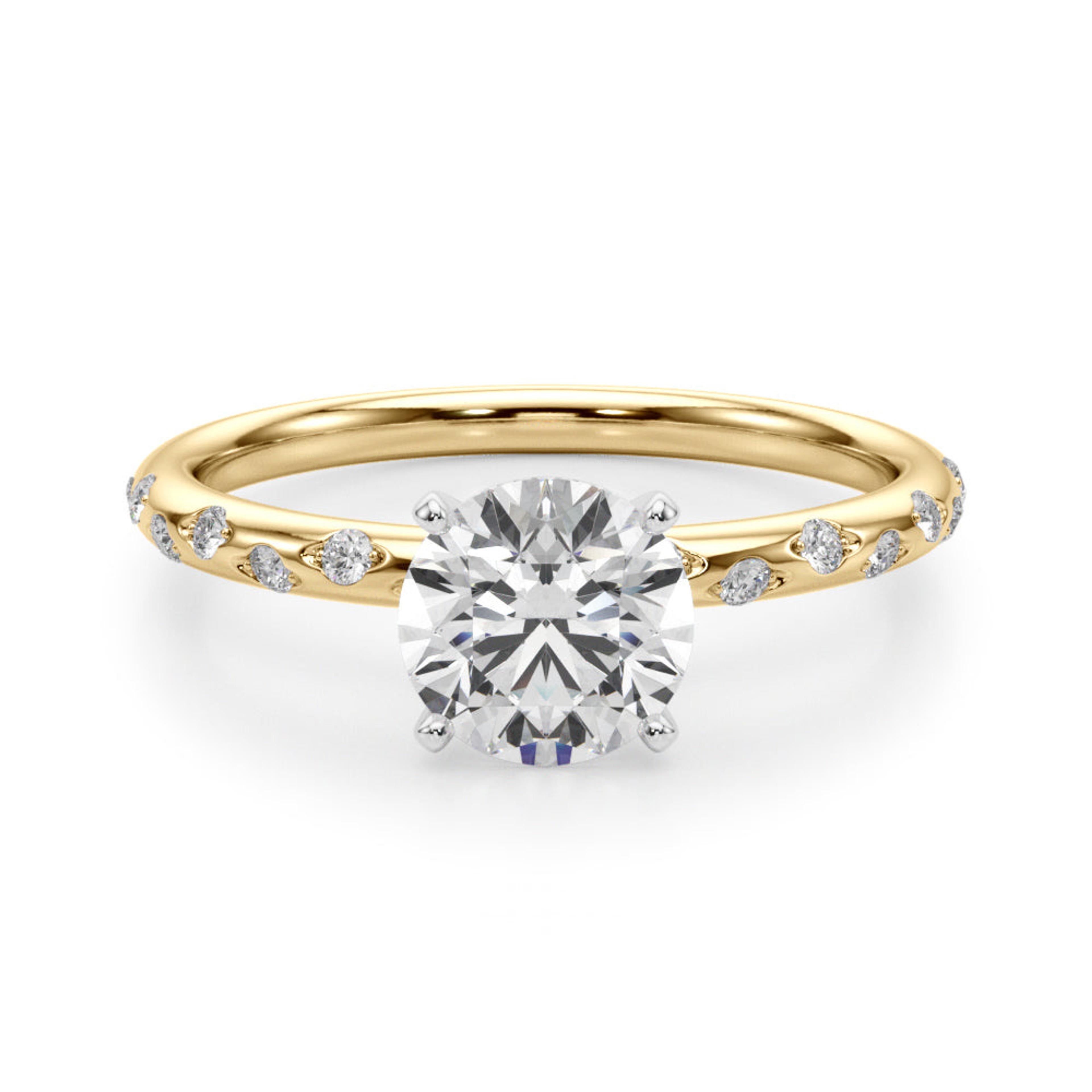 Blair Round Lab Grown Diamond Solitaire Engagement Ring IGI Certified