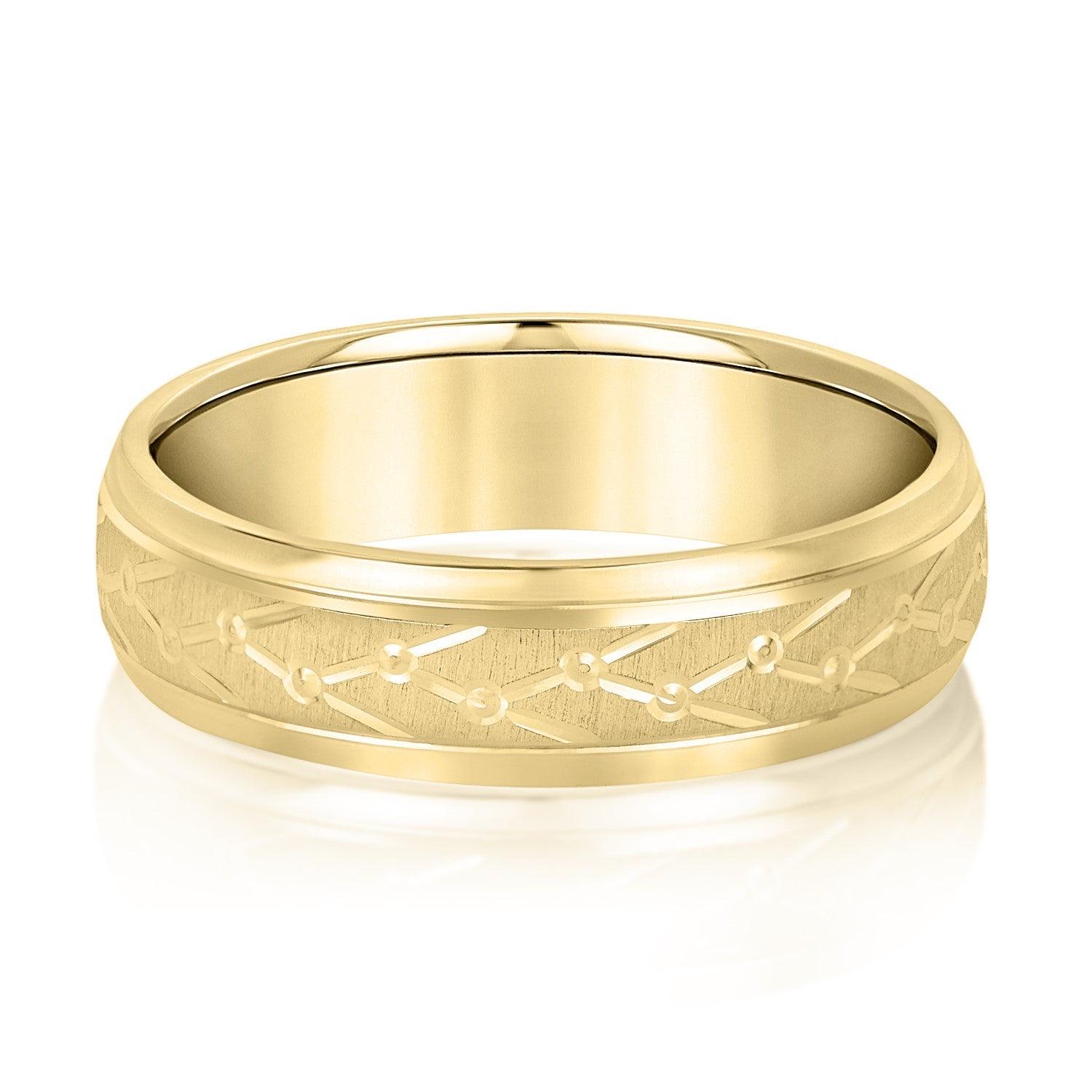Men’s Unique Structured Pattern Design Band
