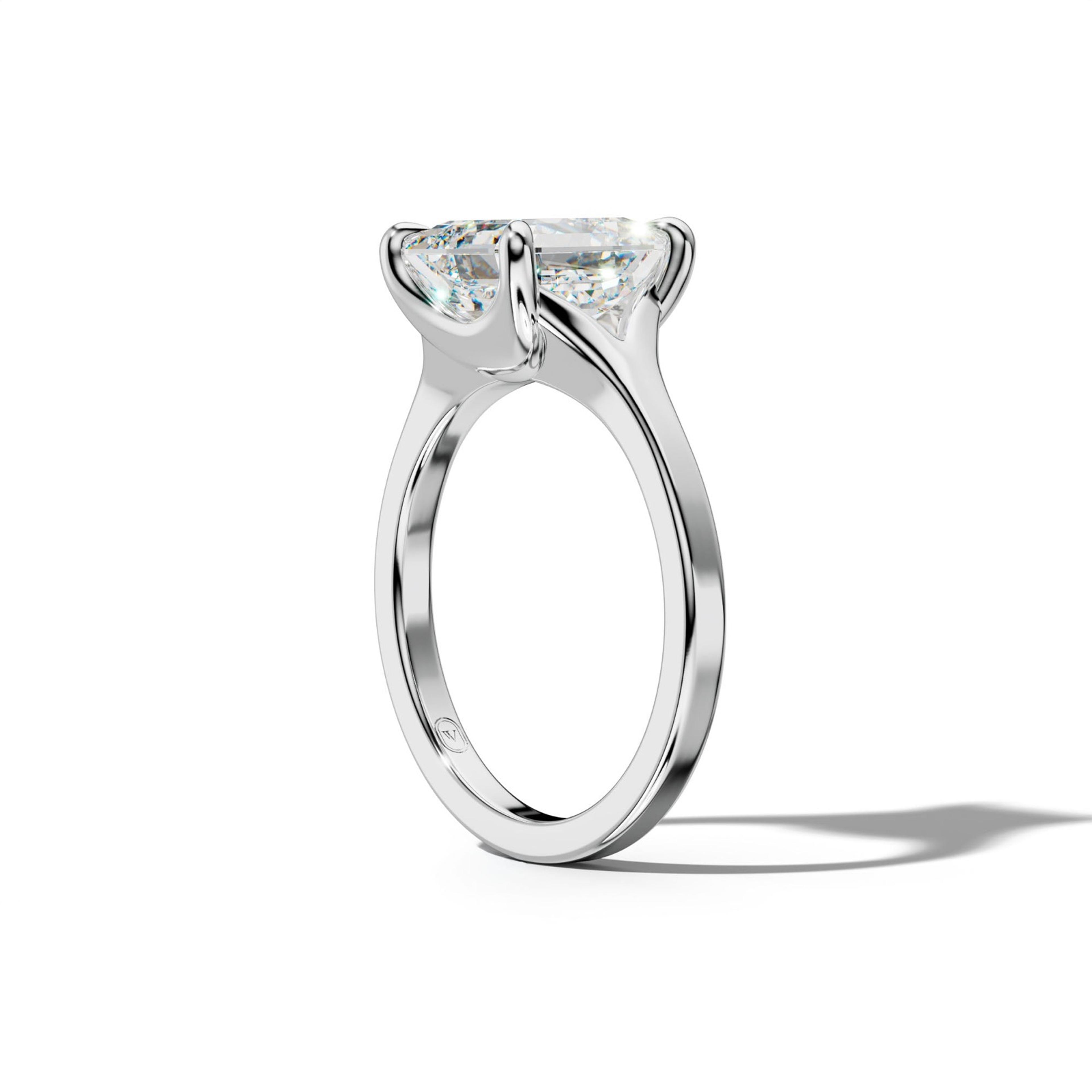 Alicia Asscher Diamond Engagement Ring